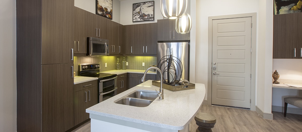 Kitchen at MAA Afton Oaks luxury apartment homes in Houston, TX