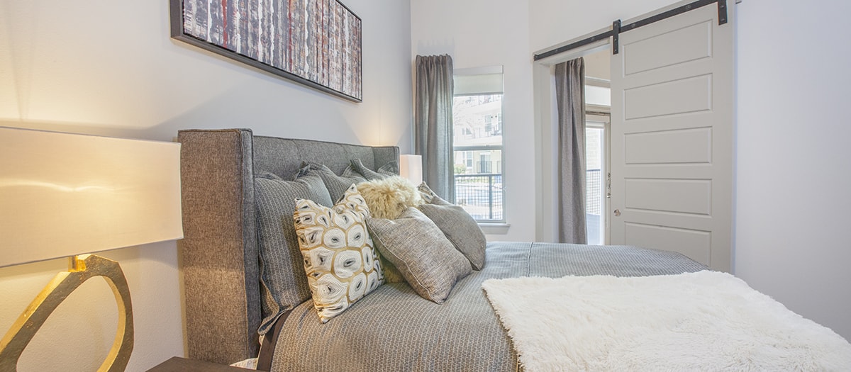 Bedroom 2 at MAA Afton Oaks luxury apartment homes in Houston, TX