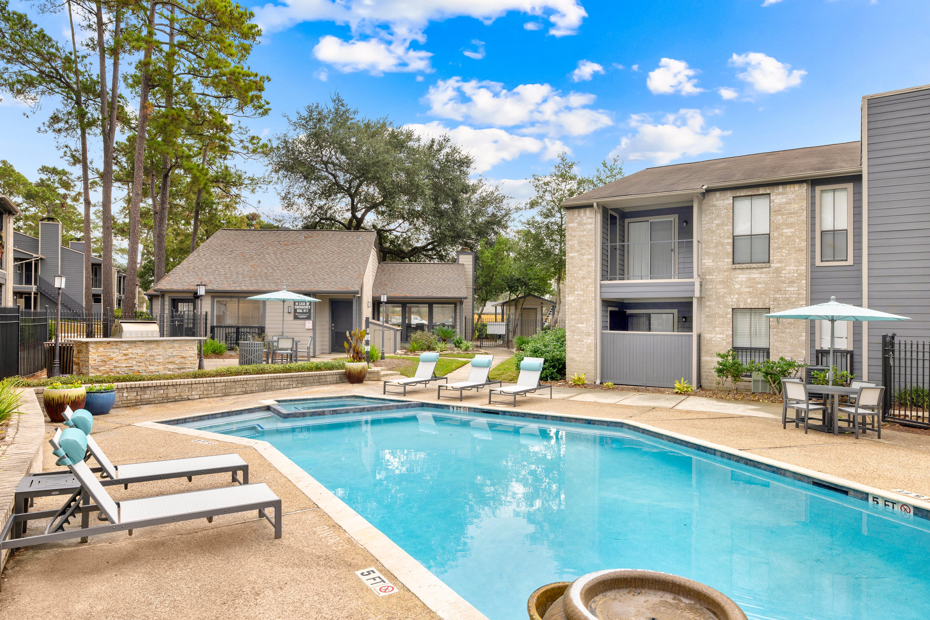 Pool at MAA Cypresswood luxury apartment homes in Spring, TX