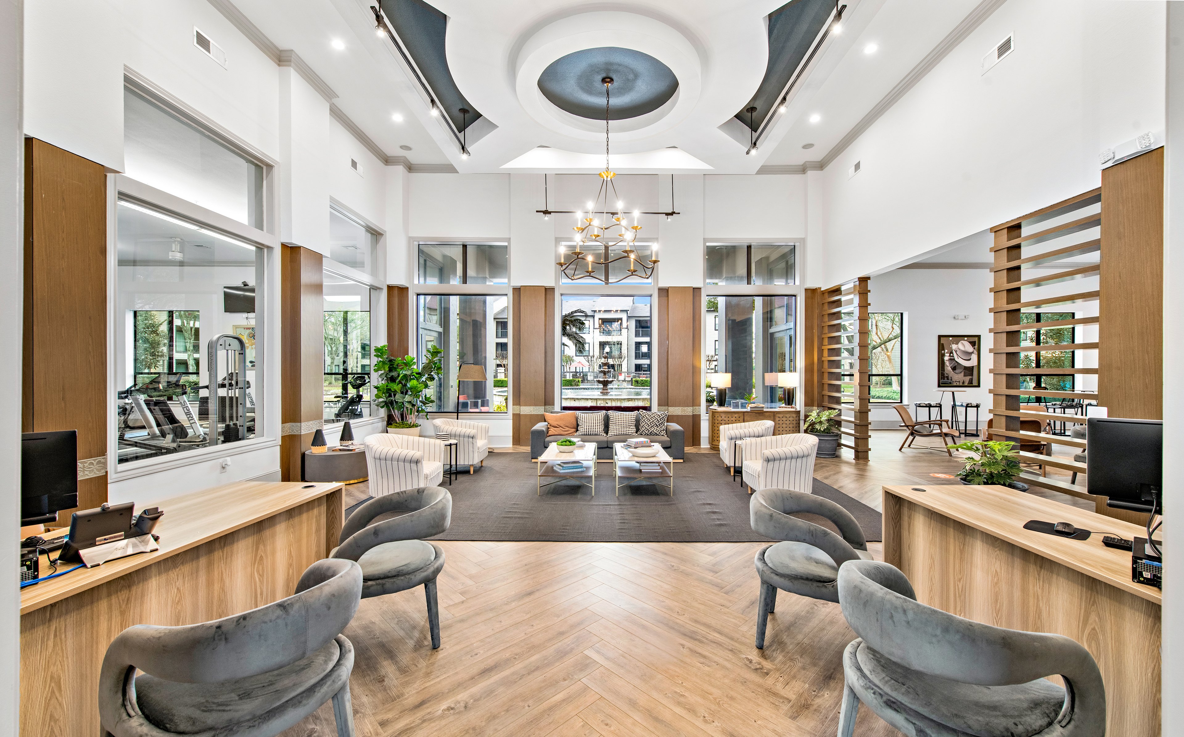 Lobby at MAA Fall Creek luxury apartment homes in Houston, TX