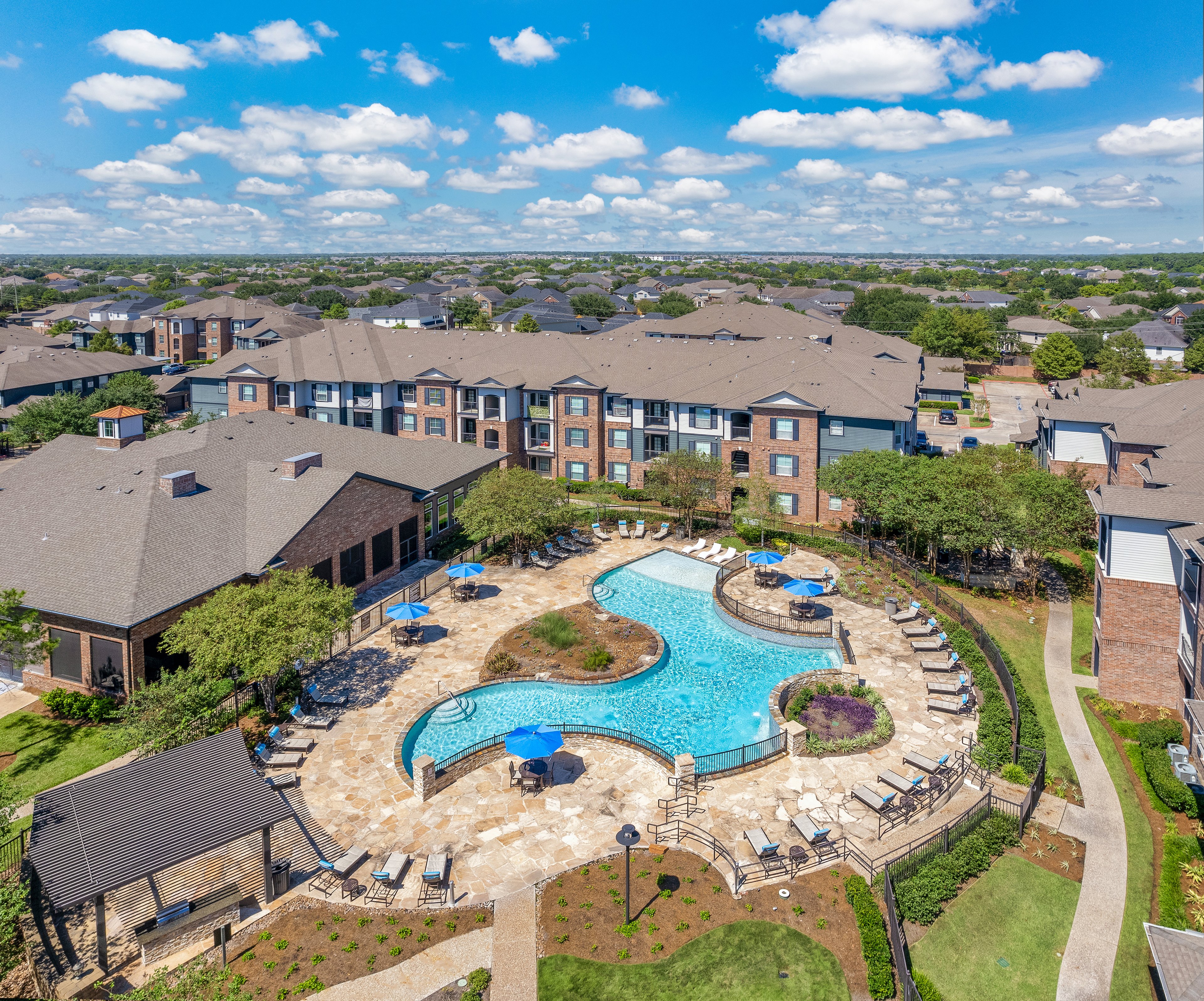 Pool at MAA Grand Cypress luxury apartment homes in Cypress, TX