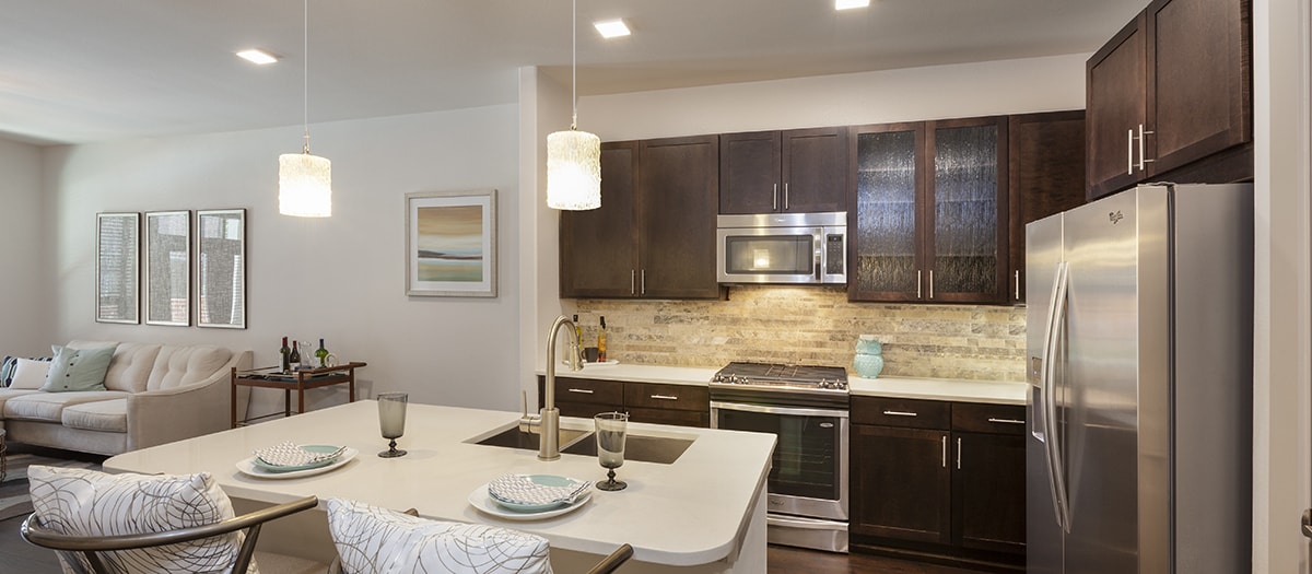 Kitchen 2 at MAA Greater Heights luxury apartment homes in Houston, TX