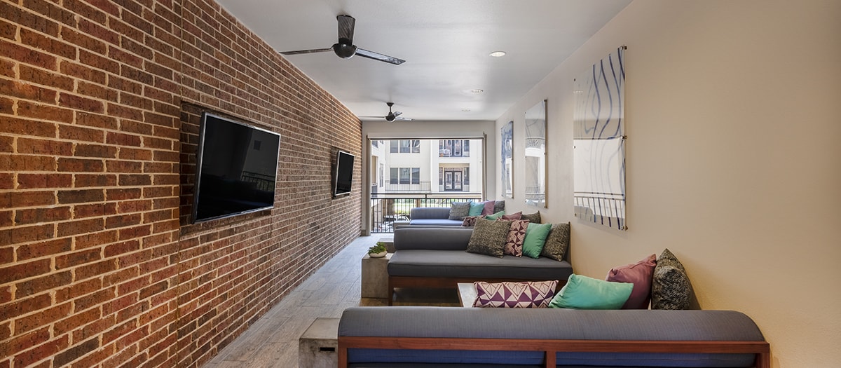 Upper clubhouse area 2 at MAA Greater Heights luxury apartment homes in Houston, TX