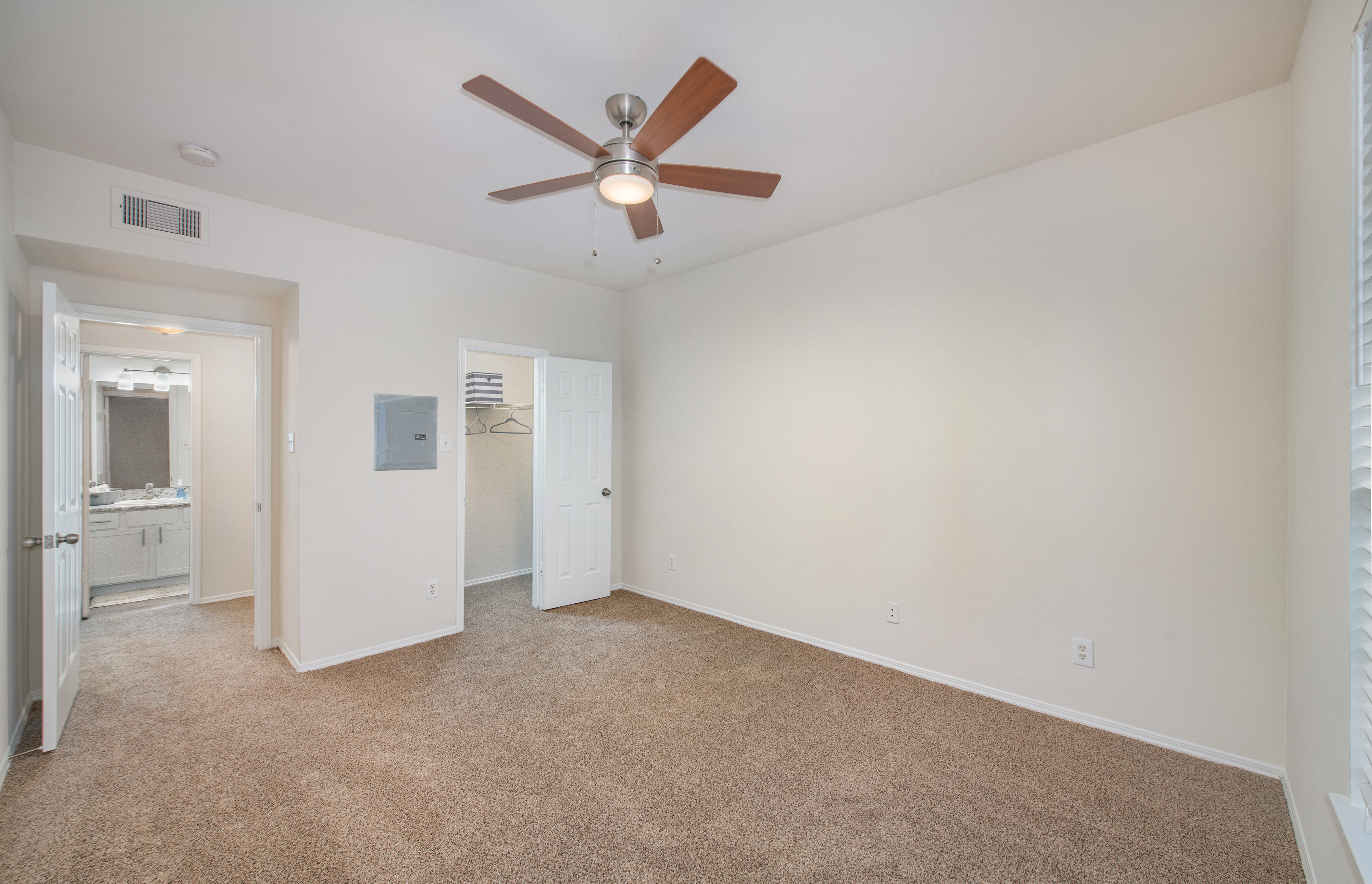 Bedroom at MAA Kirkwood luxury apartment homes in Stafford, TX