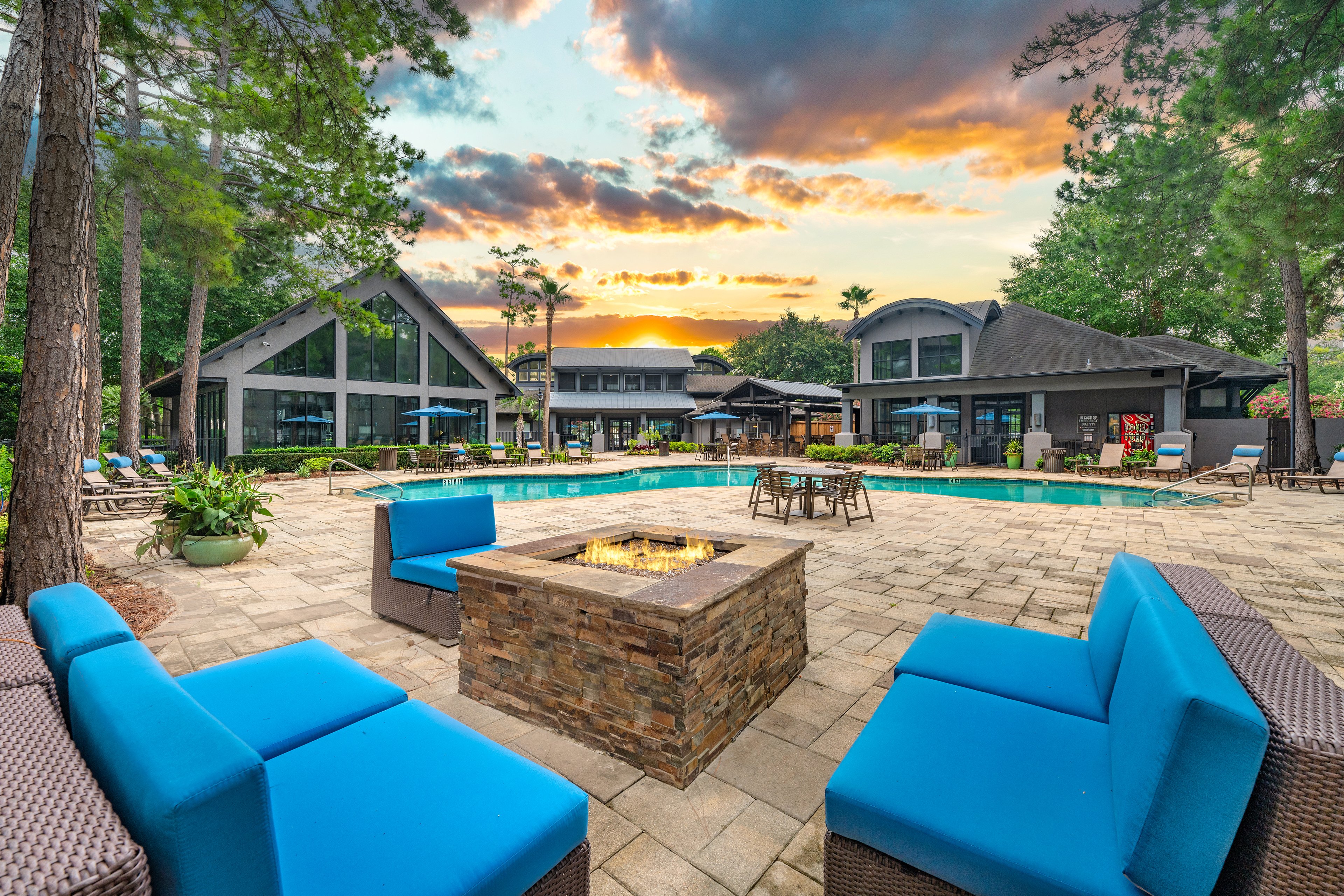 Pool at MAA Legacy Pines luxury apartment homes in Houston, TX