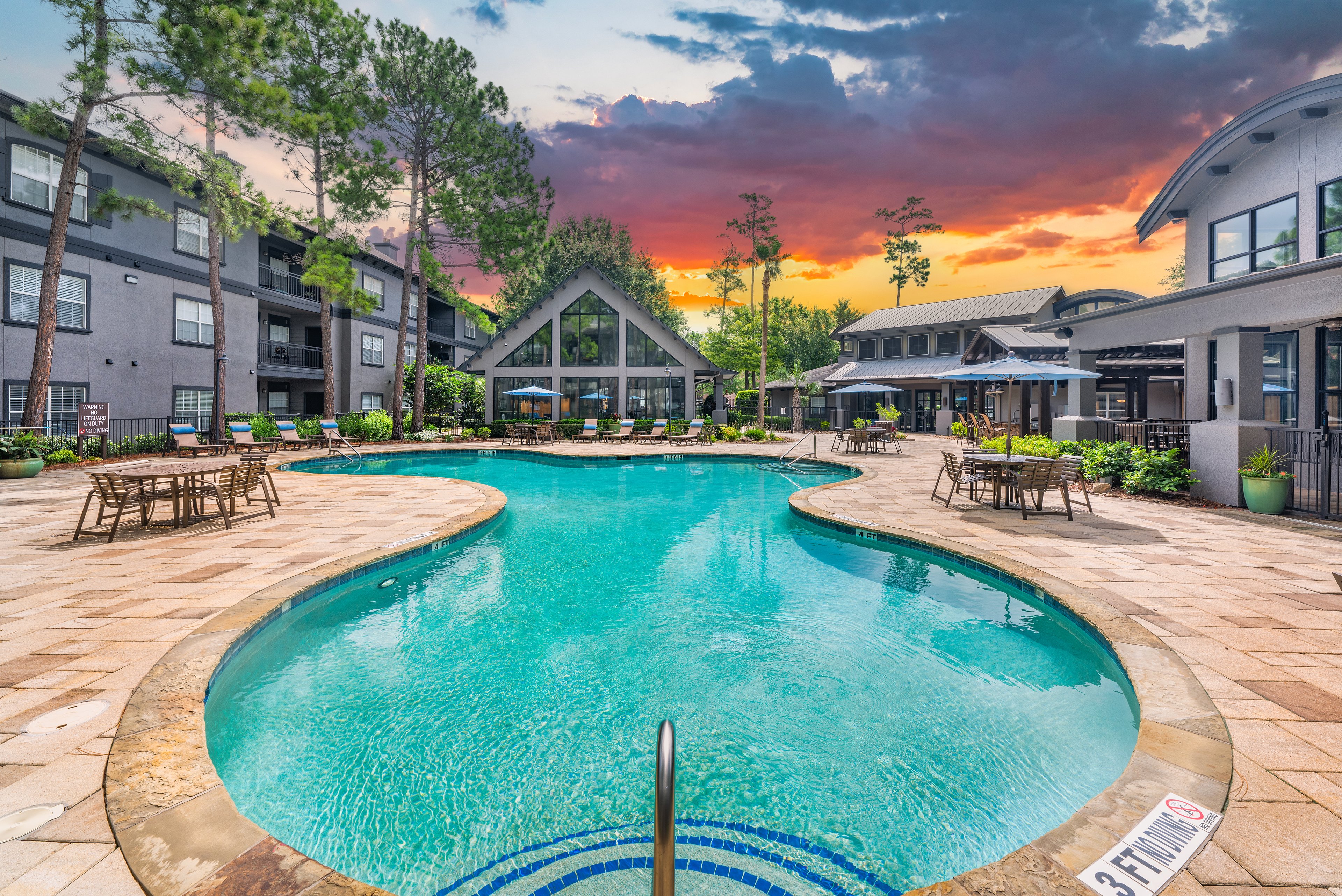 Pool at MAA Legacy Pines luxury apartment homes in Houston, TX