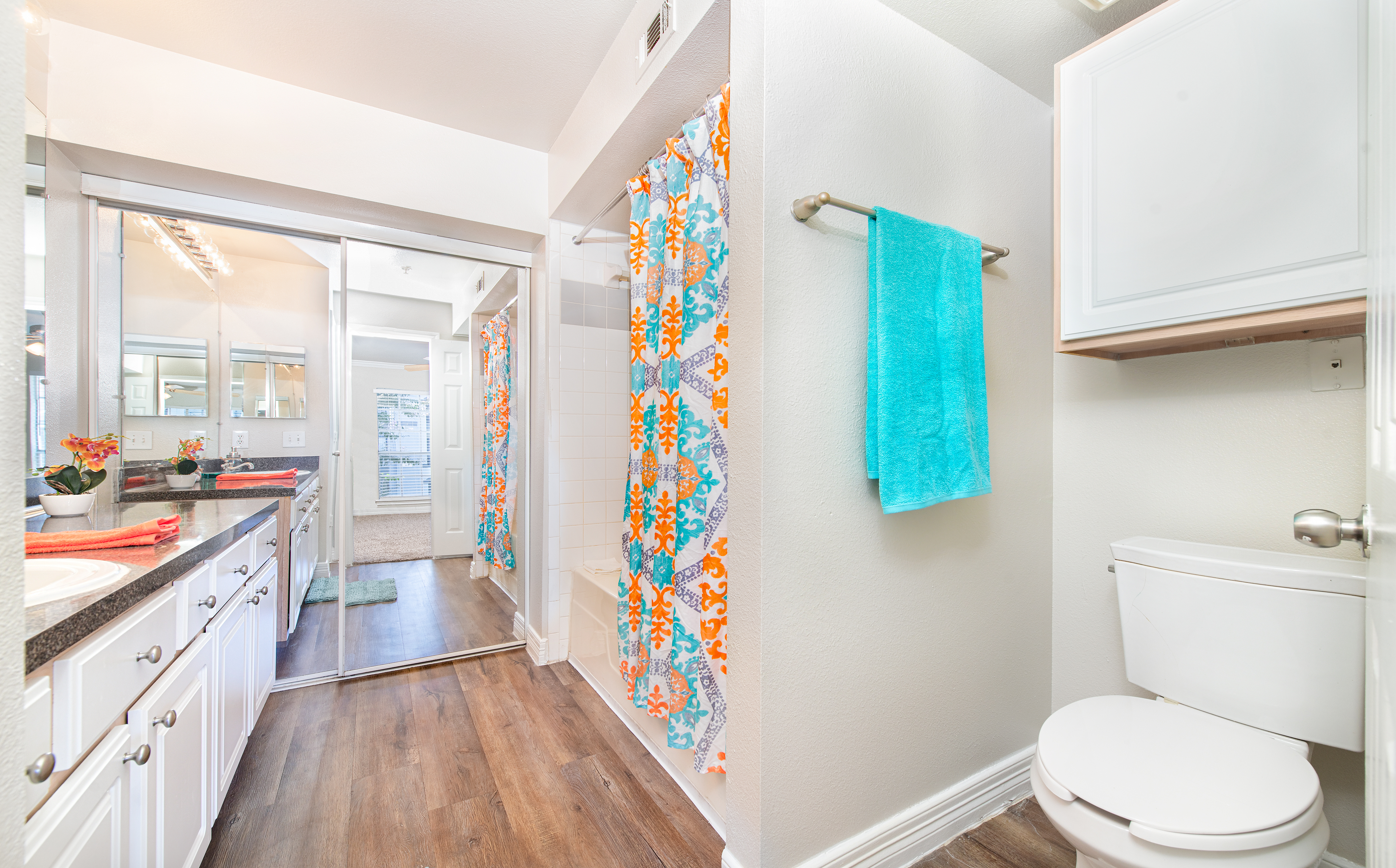 Bathroom at MAA Ranchstone luxury apartment homes in Houston, TX