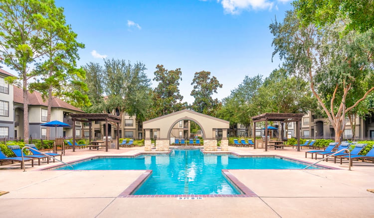 Pool at MAA Ranchstone luxury apartment homes in Houston, TX