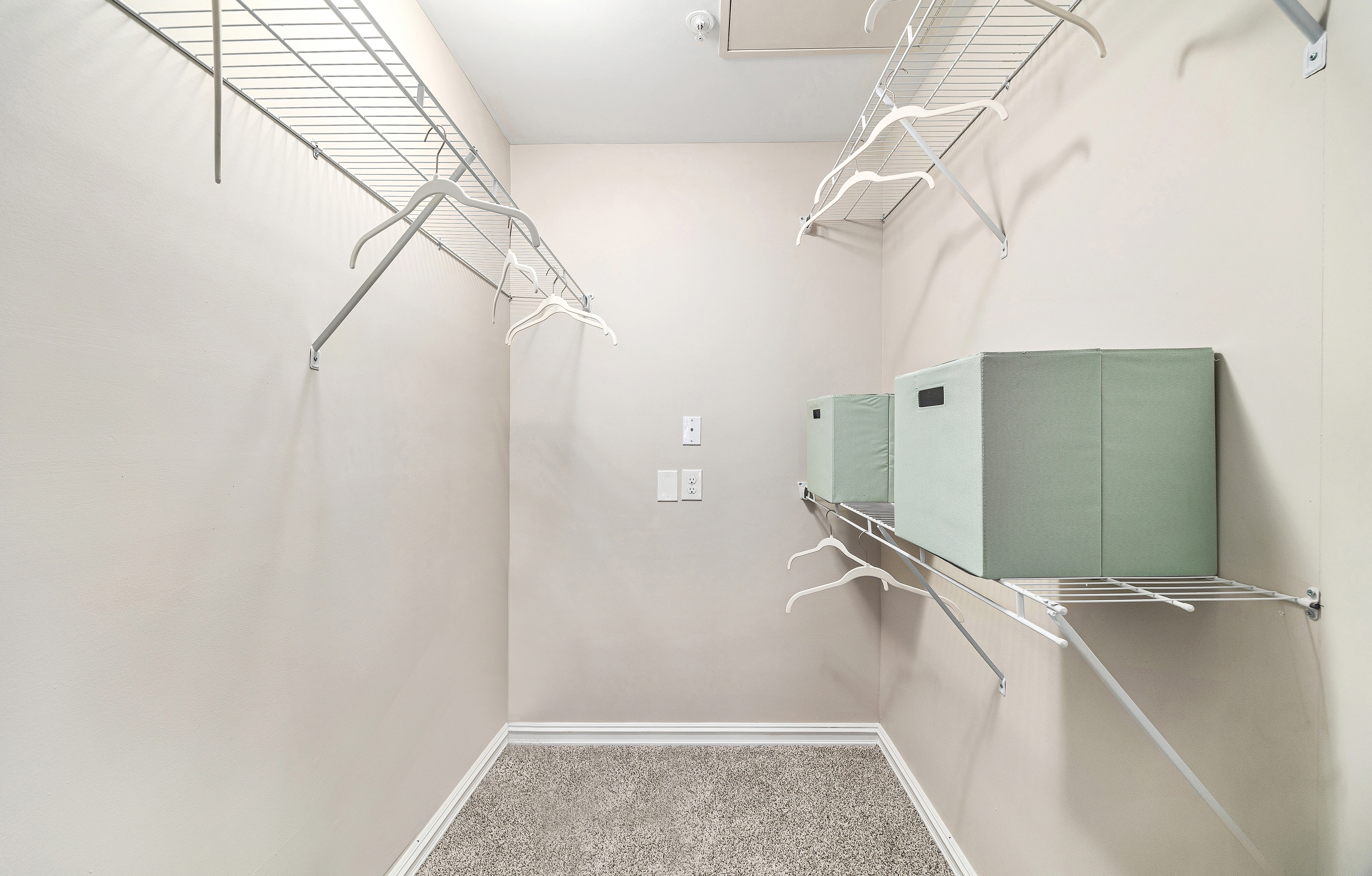Closet at MAA Valleywood luxury apartment homes in The Woodlands, TX