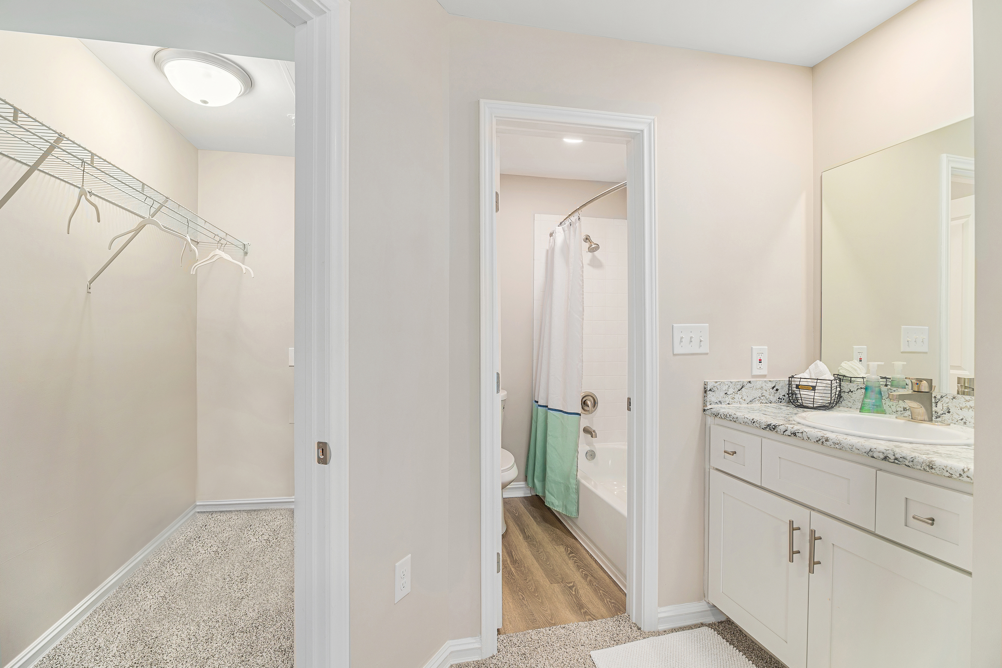 Model at MAA Valleywood luxury apartment homes in The Woodlands, TX