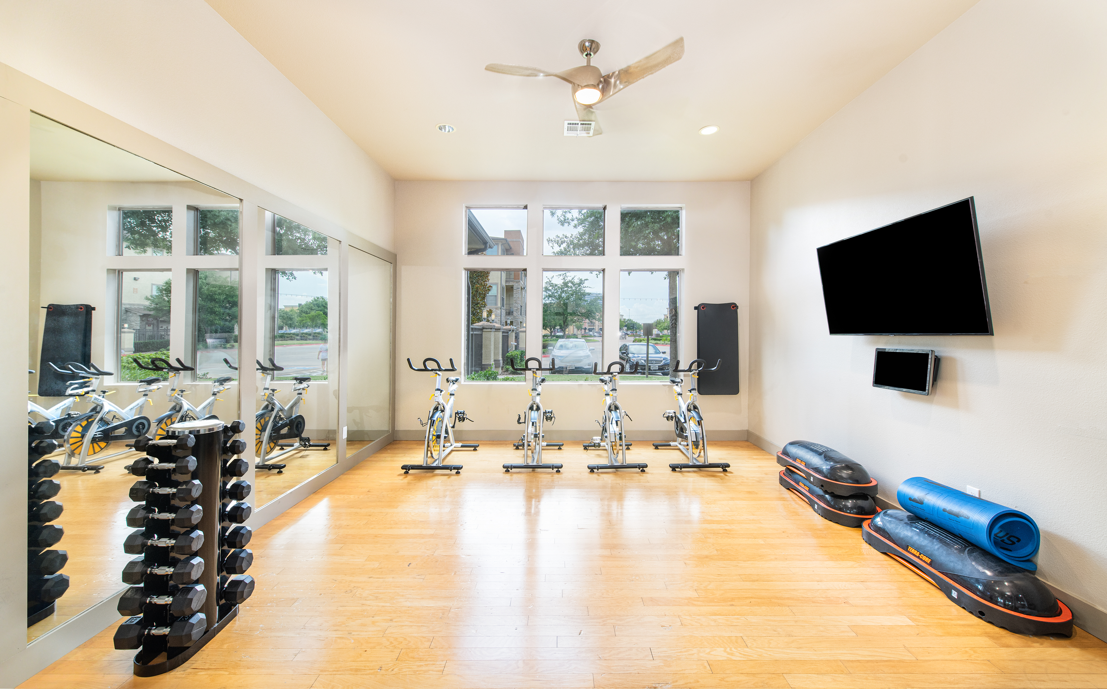 Fitness studio at MAA Vintage Park luxury apartment homes in Houston, TX