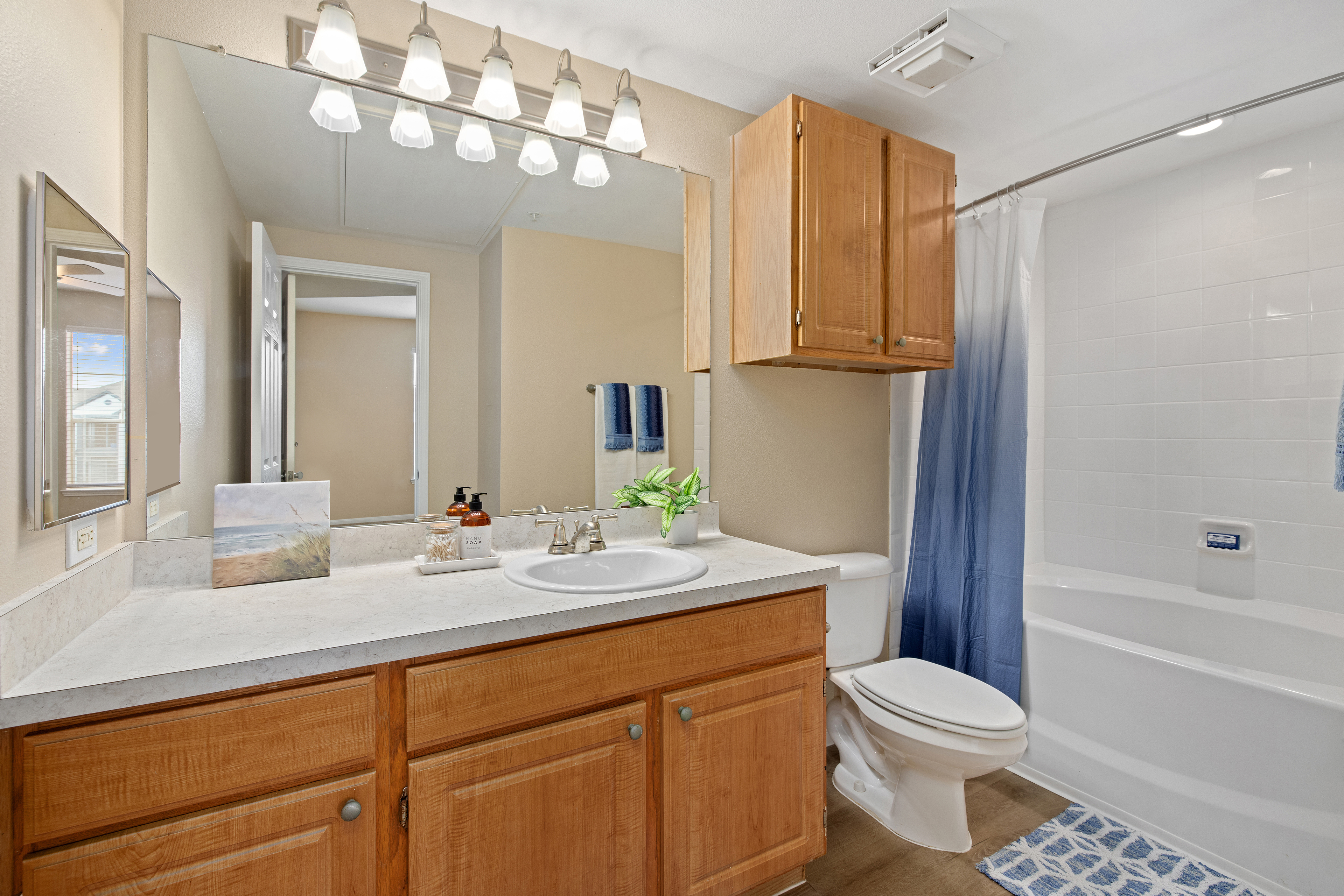 Bathroom at MAA Woodwind luxury apartment homes in Houston, TX