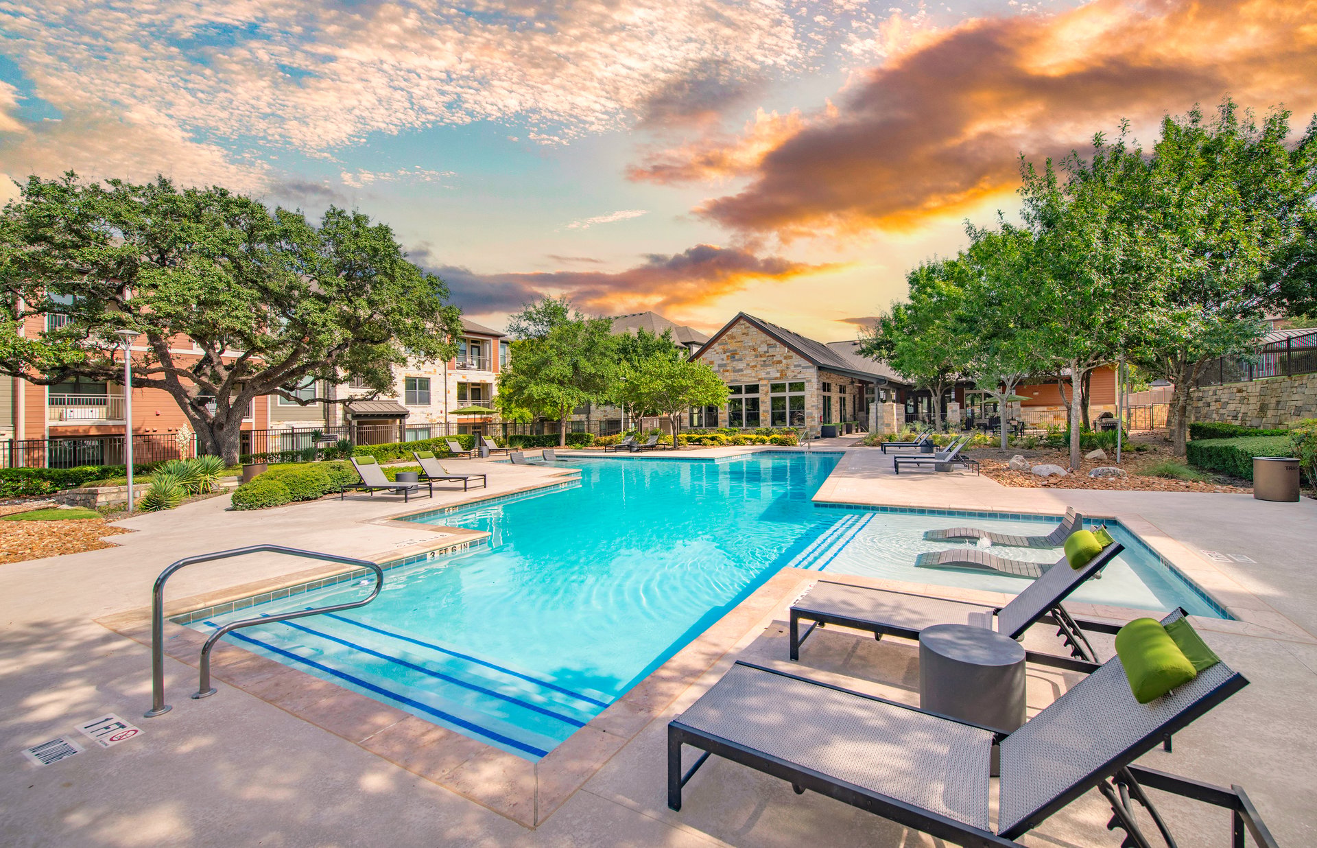 Pool at MAA Bulverde luxury apartment homes in San Antonio, TX