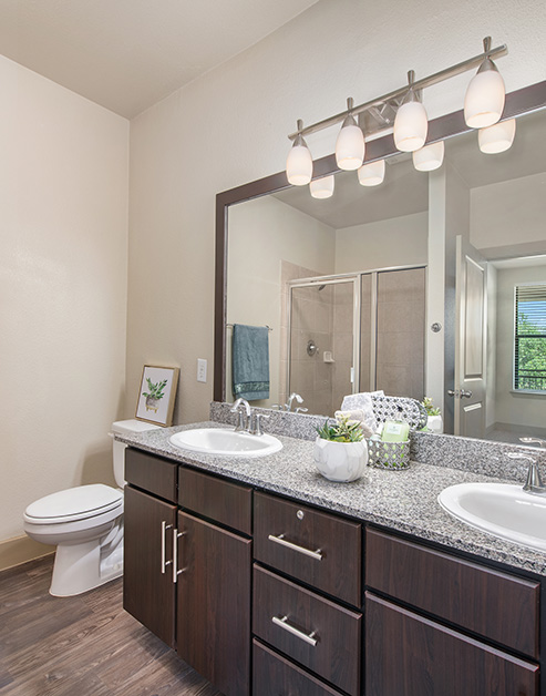 Bathroom at MAA Bulverde luxury apartment homes in San Antonio, TX