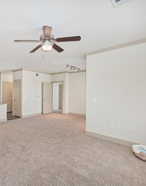 Living room at MAA Bulverde luxury apartment homes in San Antonio, TX