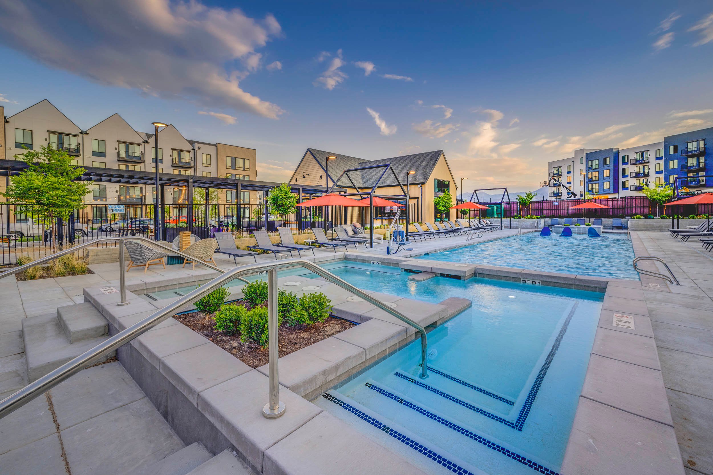 Pool at MAA at Daybreak luxury apartment homes in South Jordan, UT