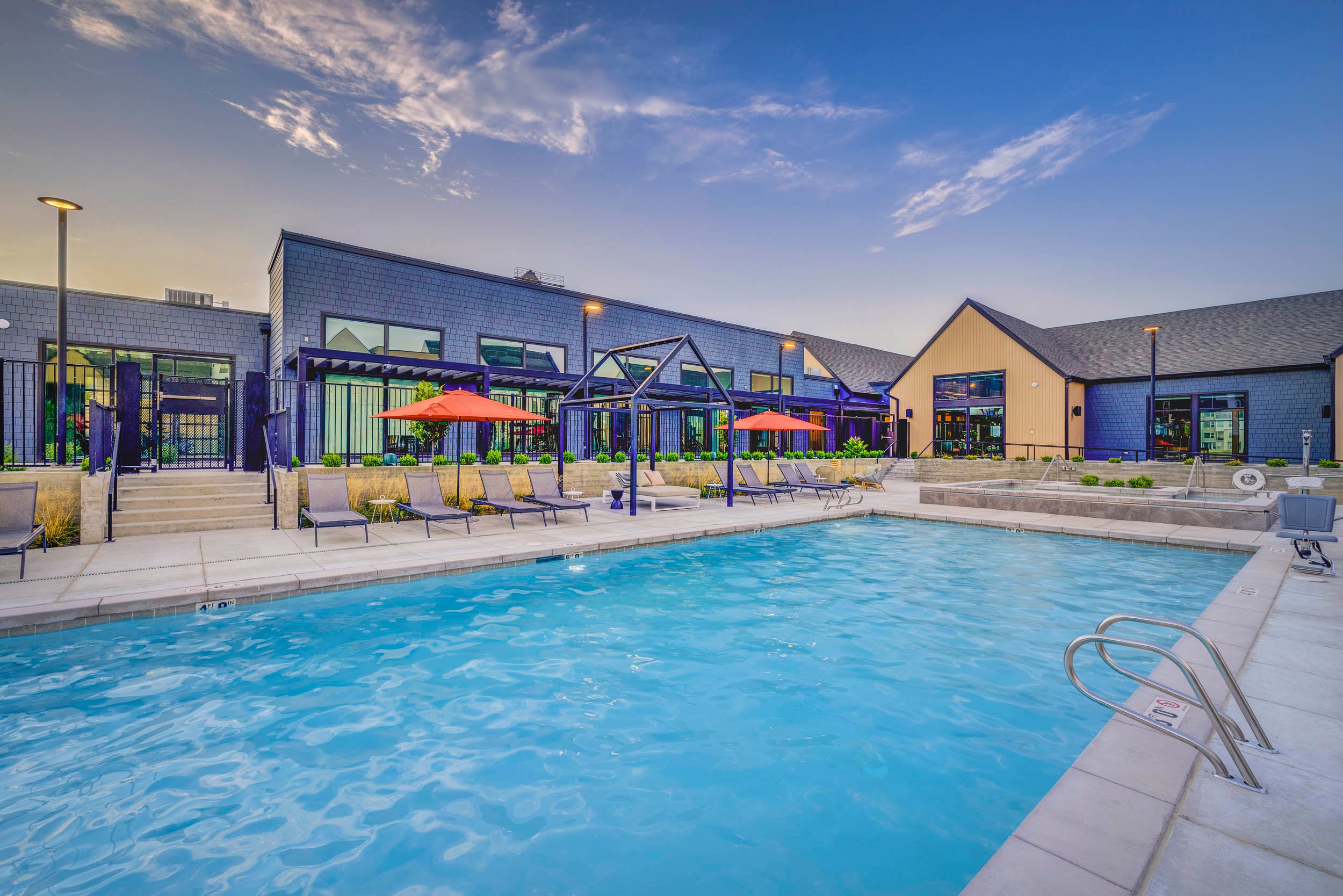 Pool at MAA at Daybreak luxury apartment homes in South Jordan, UT