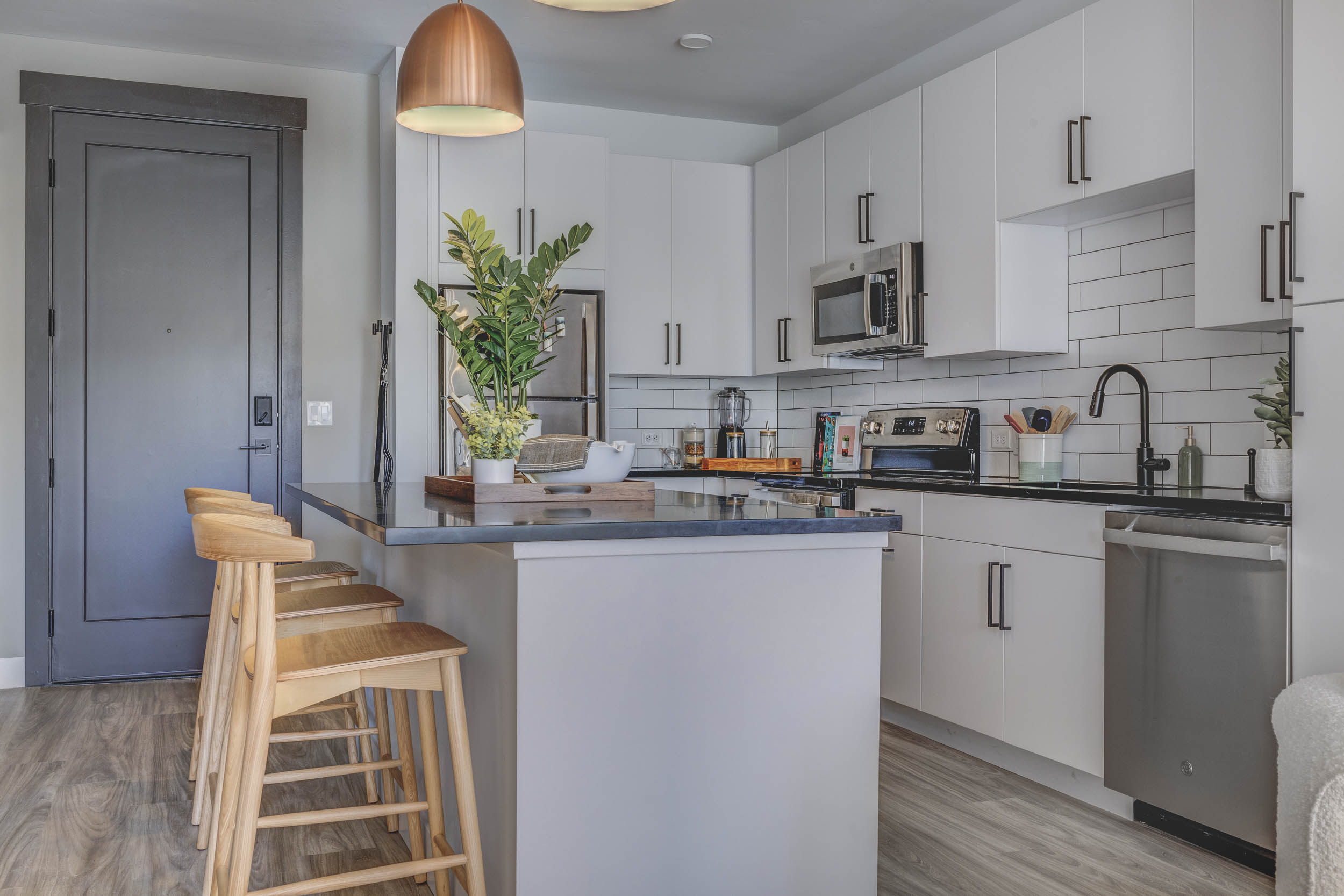 Kitchen at MAA at Daybreak luxury apartment homes in South Jordan, UT