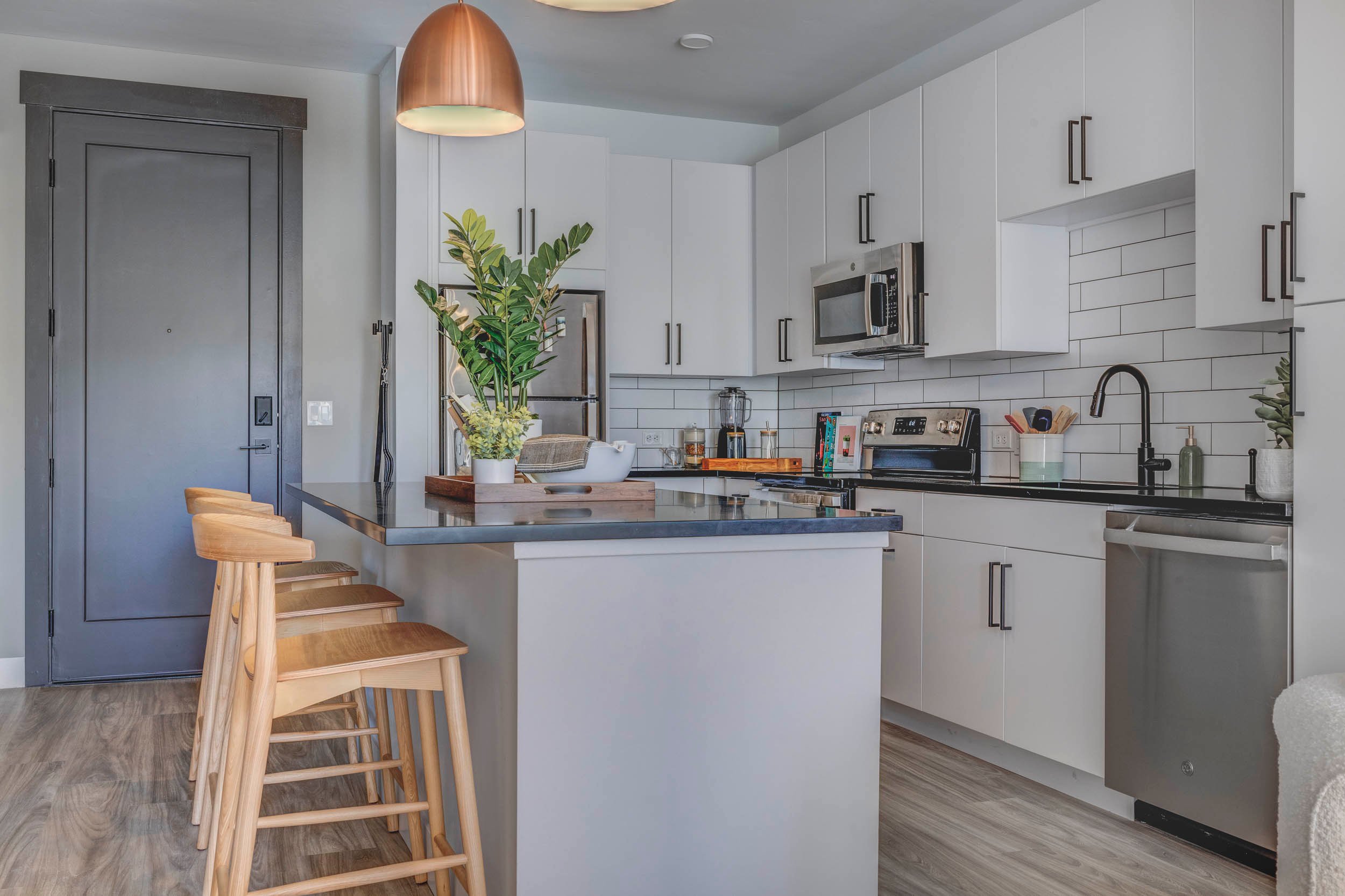 Kitchen at MAA at Daybreak luxury apartment homes in South Jordan, UT