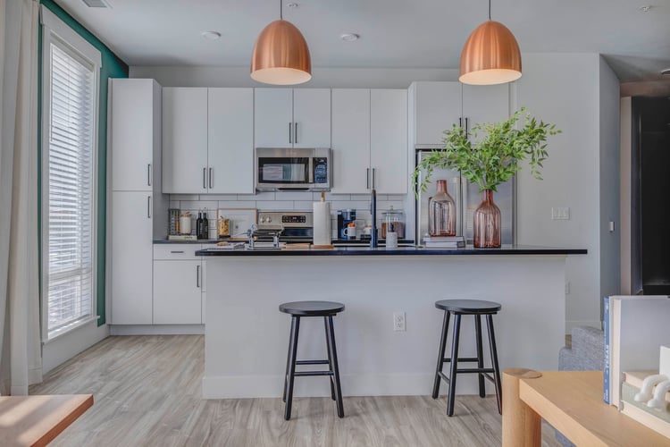 Kitchen at MAA at Daybreak luxury apartment homes in South Jordan, UT