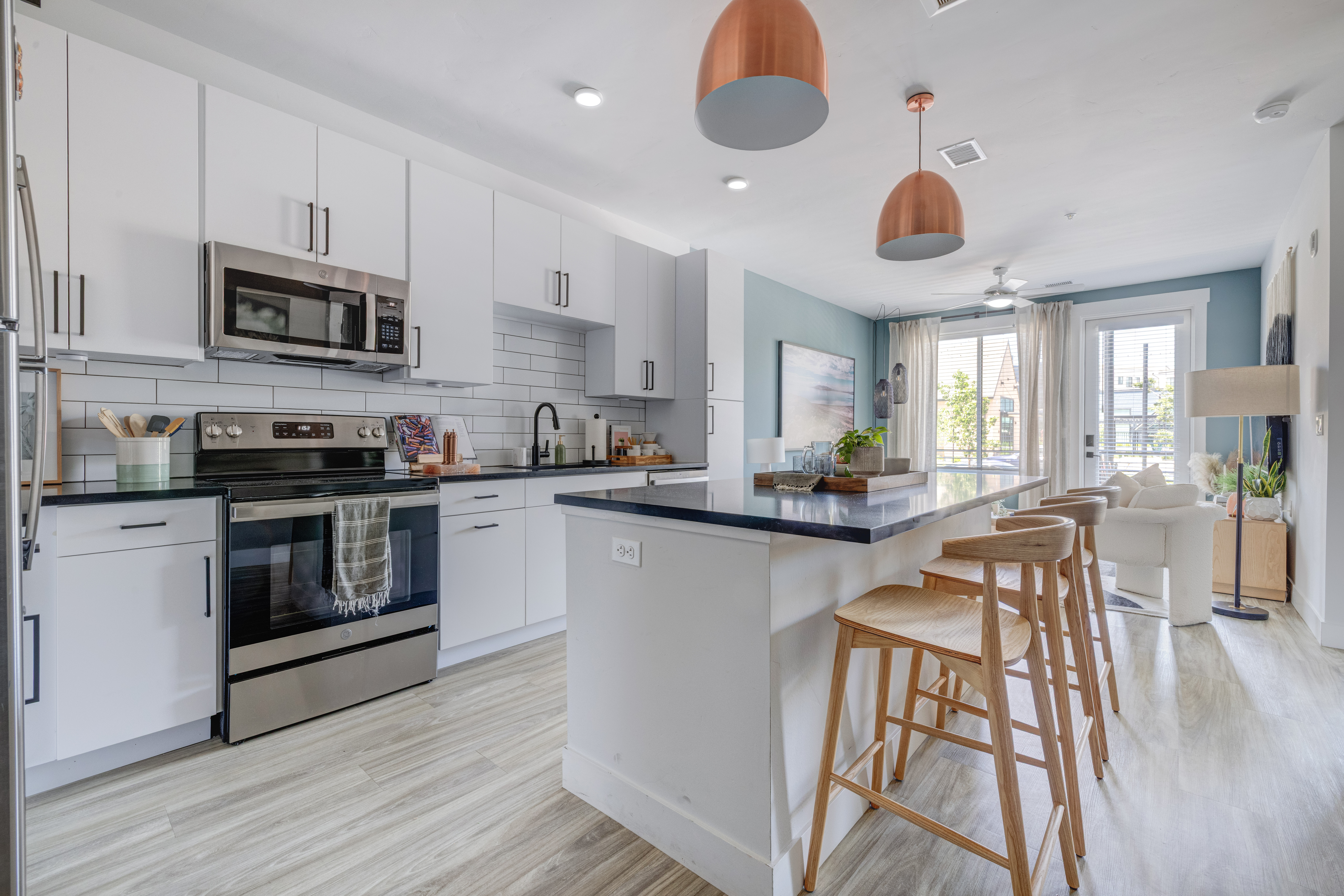 Kitchen at MAA at Daybreak luxury apartment homes in South Jordan, UT