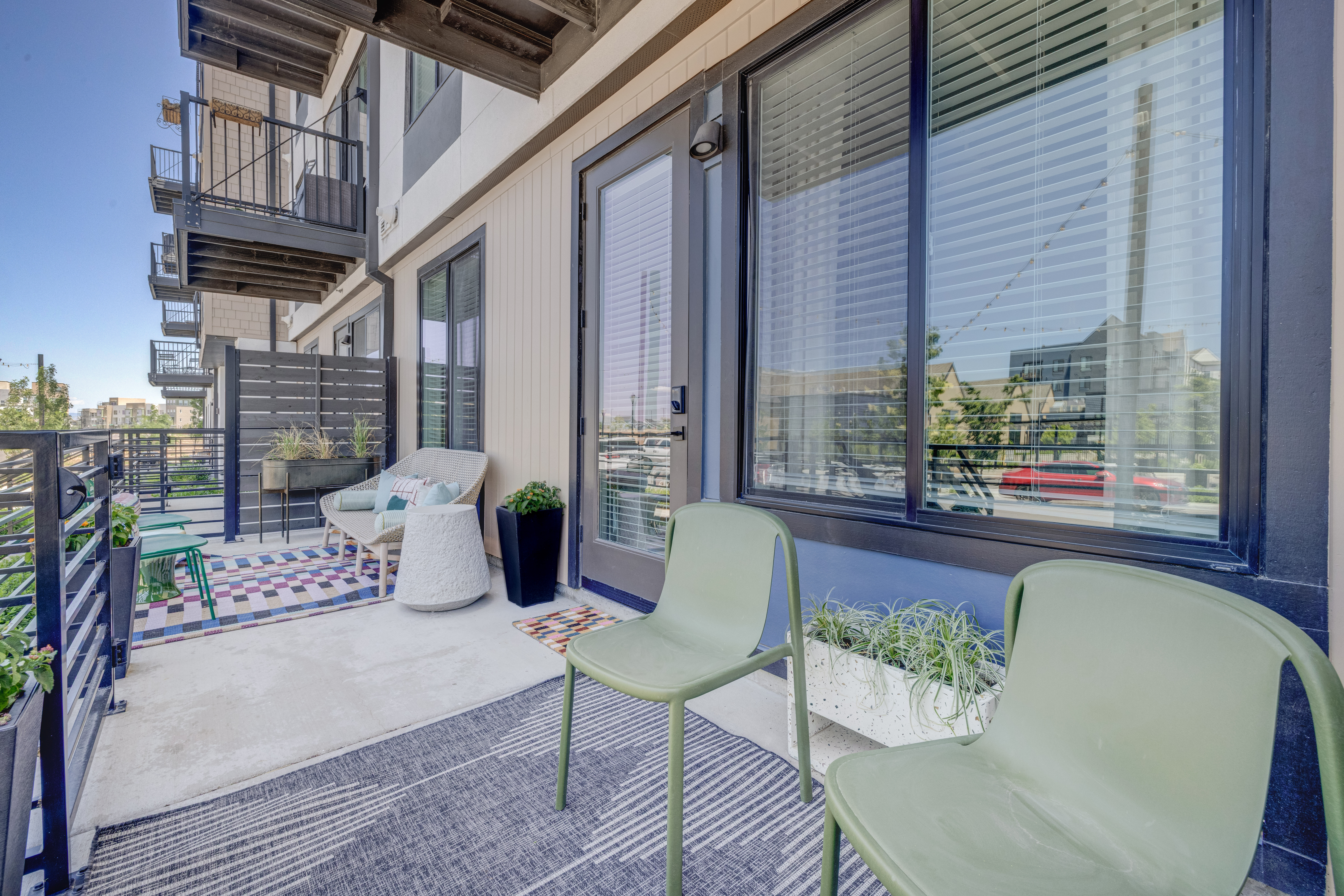 Patio at MAA at Daybreak luxury apartment homes in South Jordan, UT