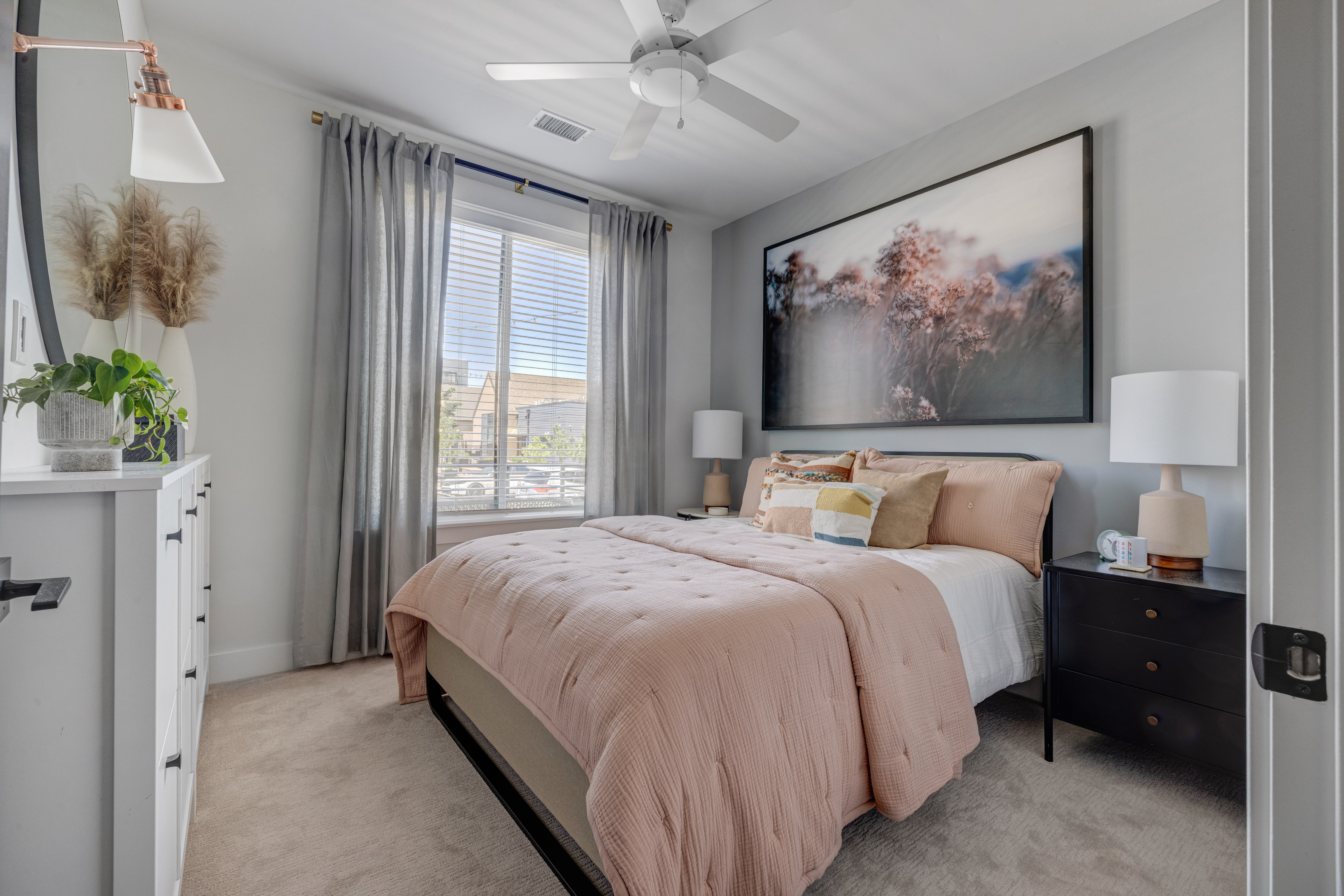 Bedroom at MAA at Daybreak luxury apartment homes in South Jordan, UT