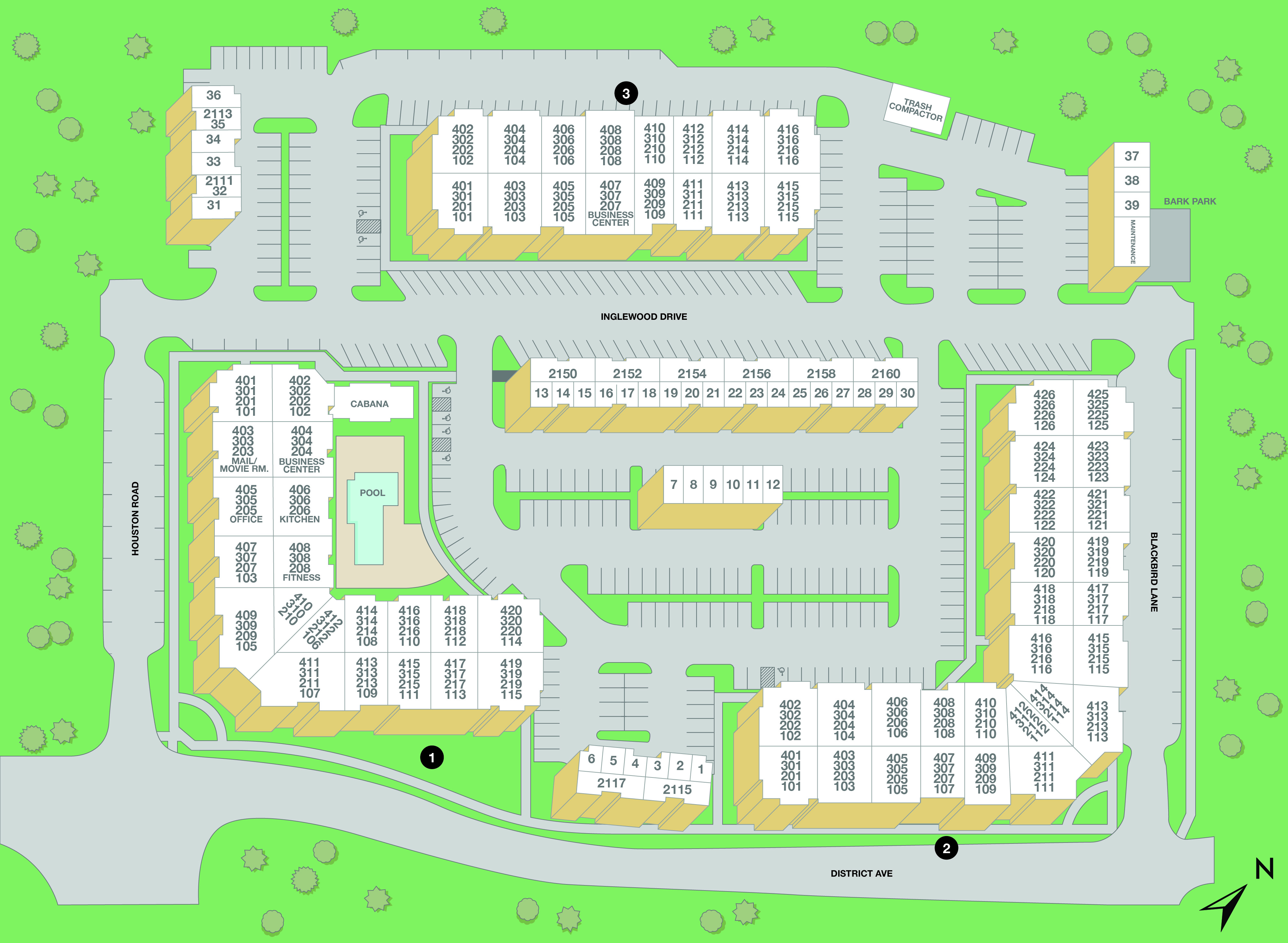 Stonefield Commons Property map