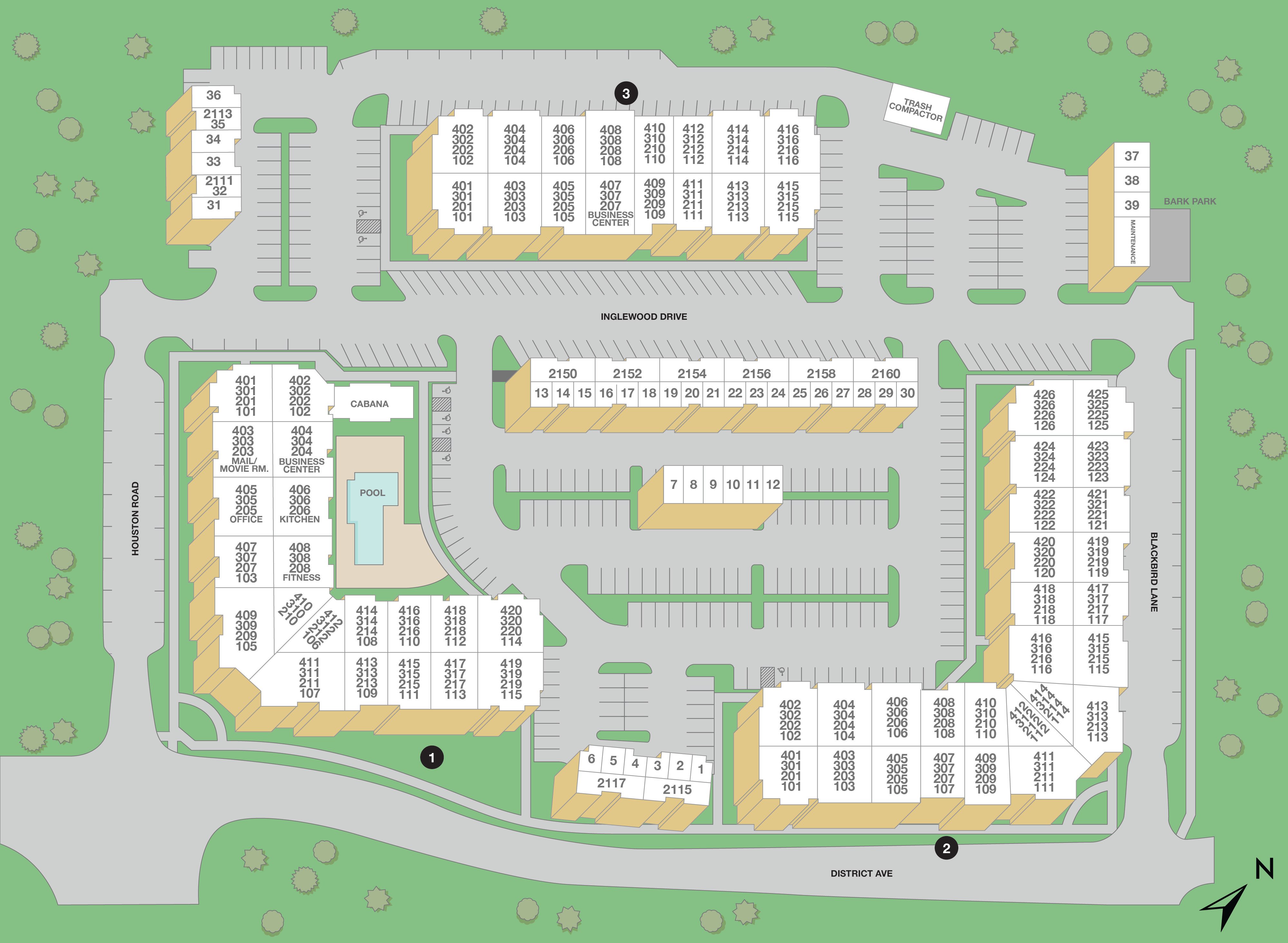 Stonefield Commons Property map