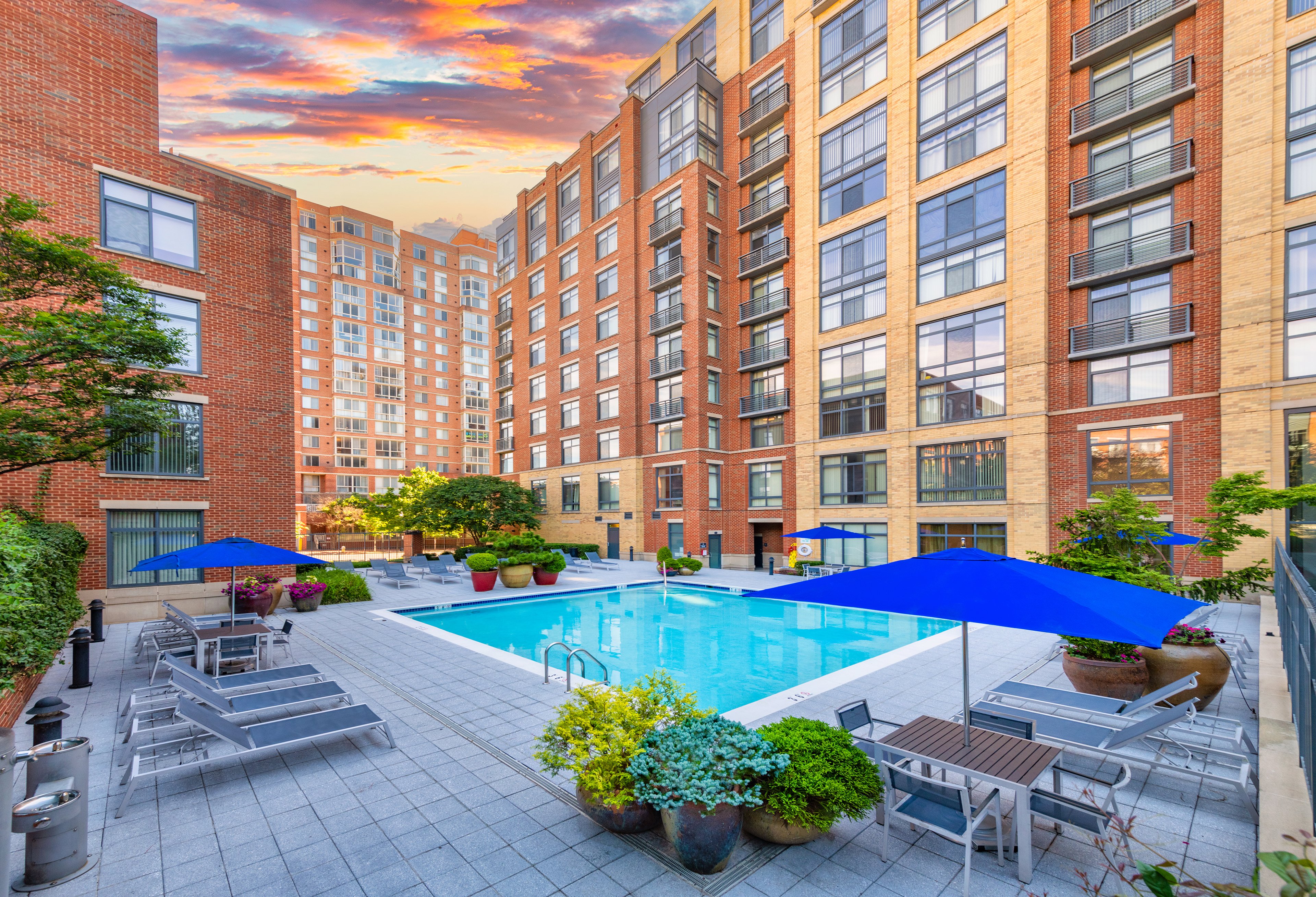 Pool View at MAA Carlyle Square in Alexandria, VA
