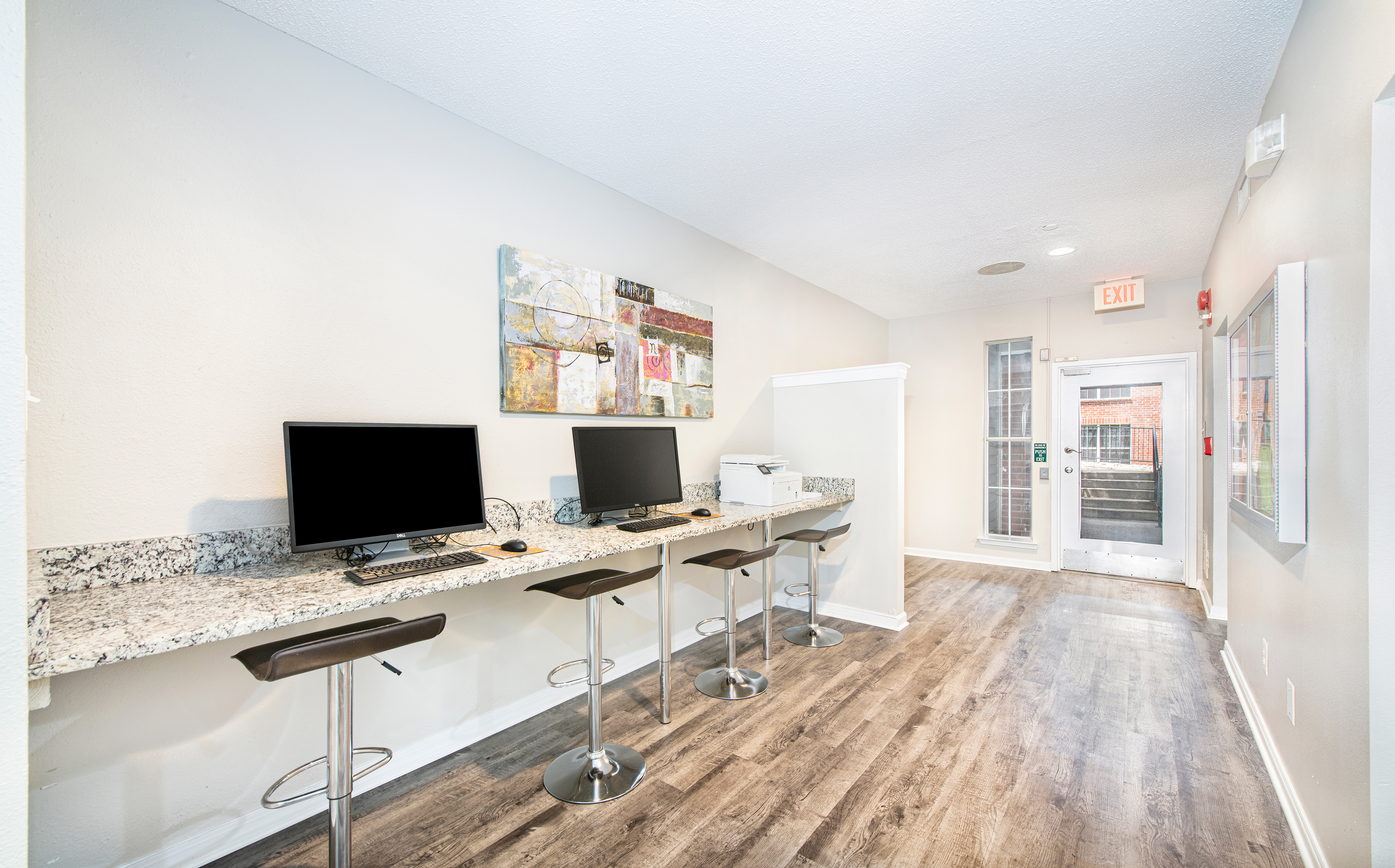 Business center at MAA Tysons Corner luxury apartment homes in Mclean, VA
