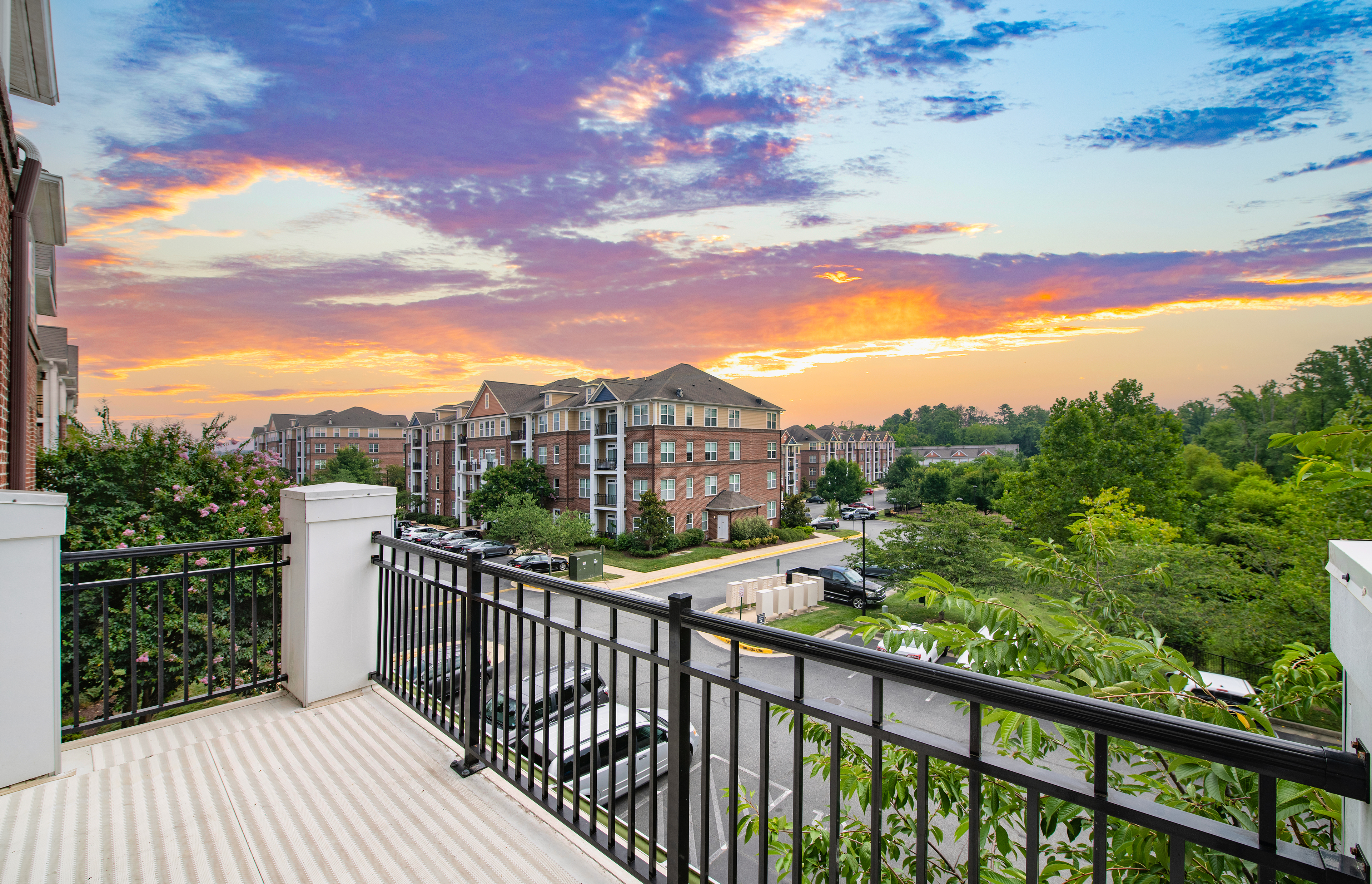 Balcony at MAA Cobblestone Square in Fredericksburg, VA