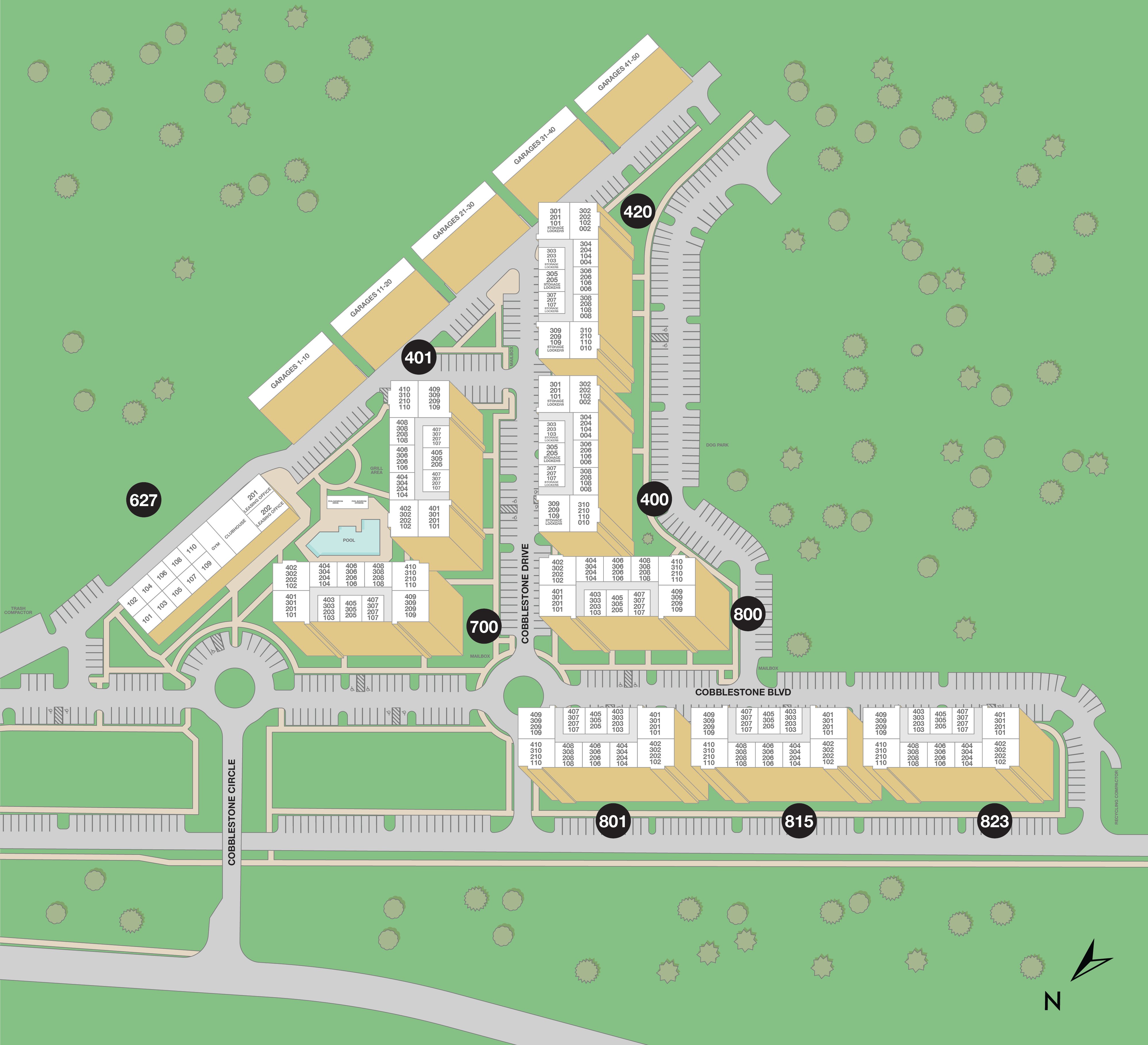 Apartments at Cobblestone Property Sitemap