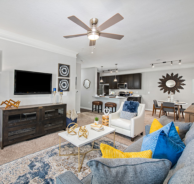 Living room at Station Square