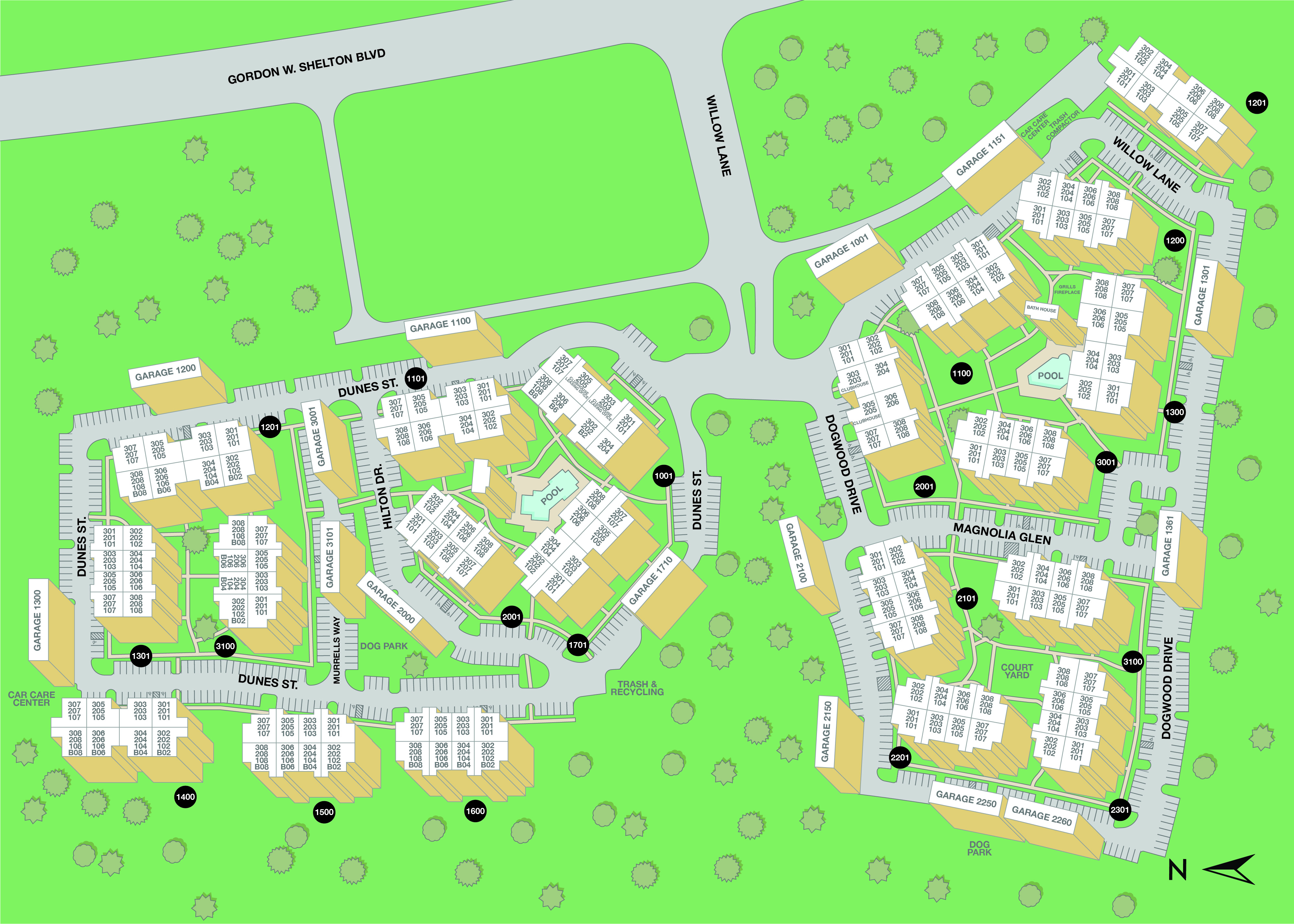 MAA Seasons Property Map