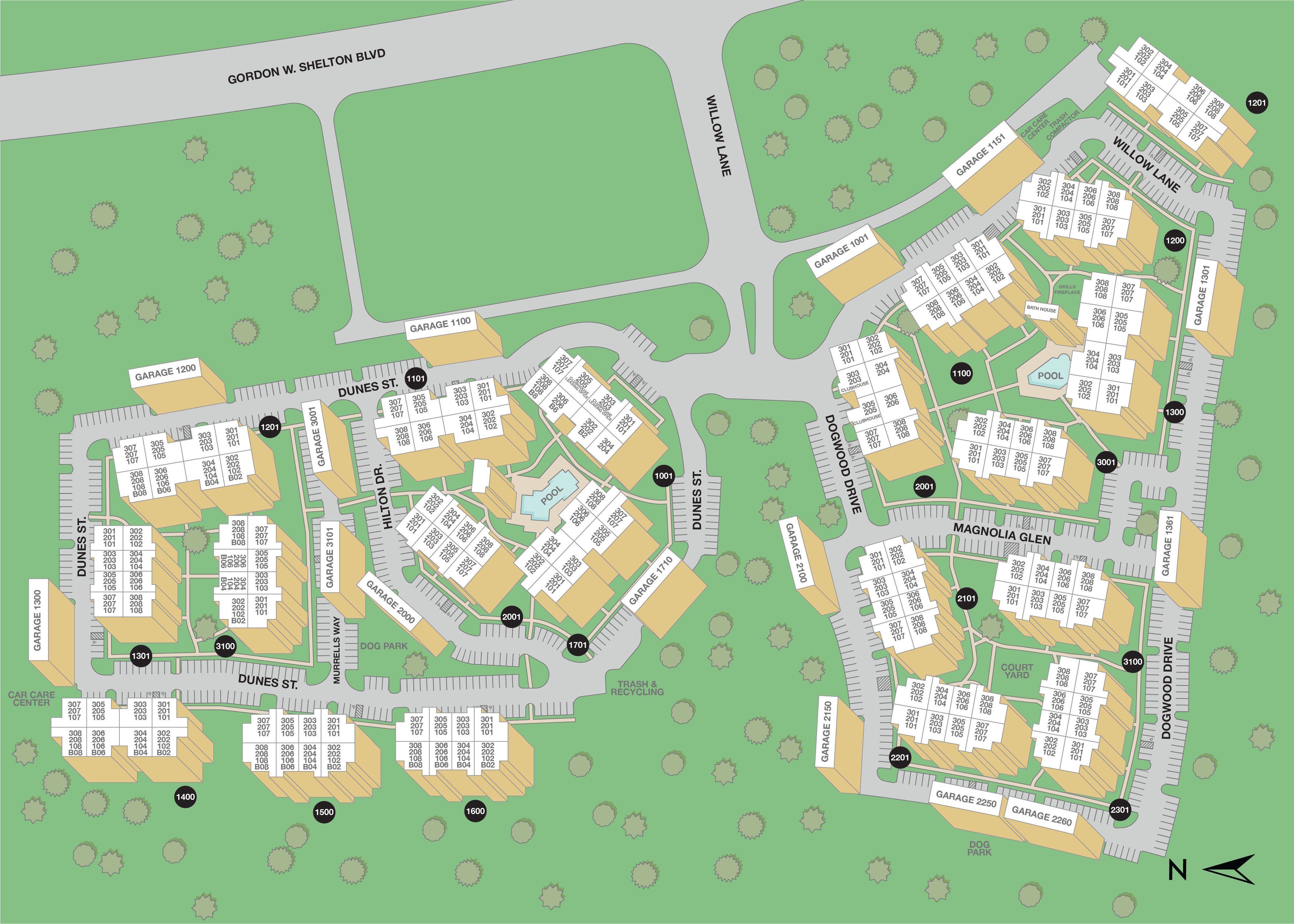 MAA Seasons Property Map