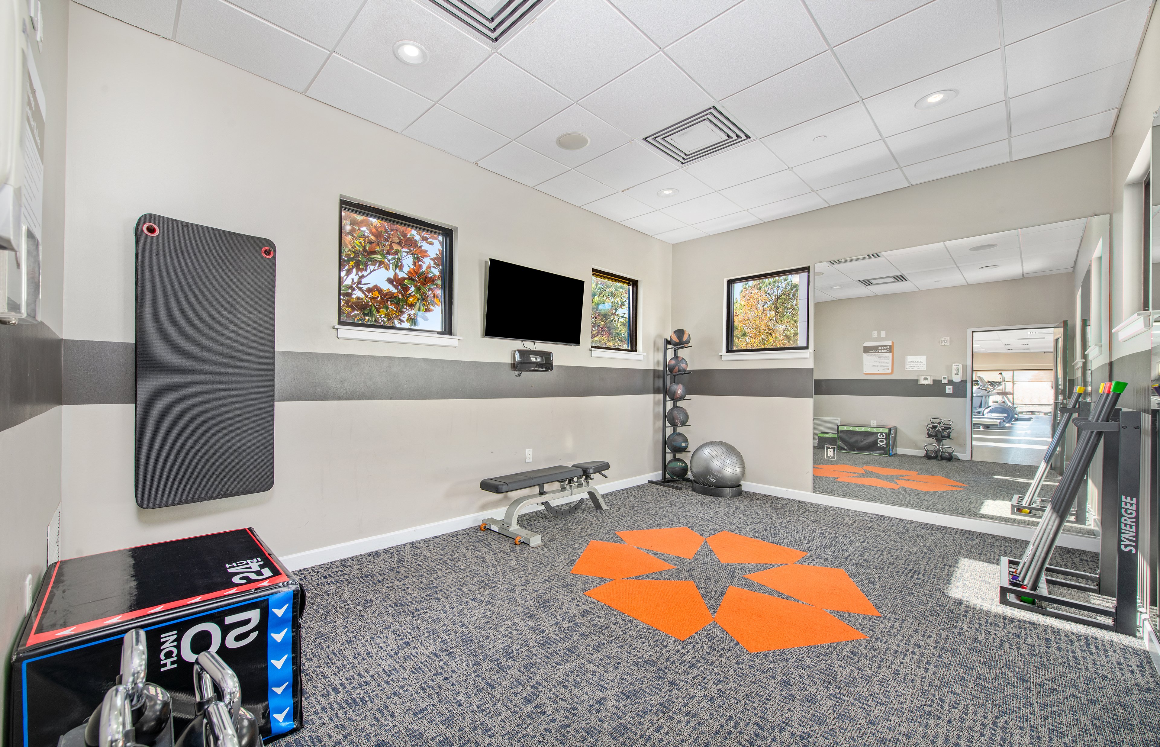 Fitness center at MAA Radius luxury apartment homes in Newport News, VA