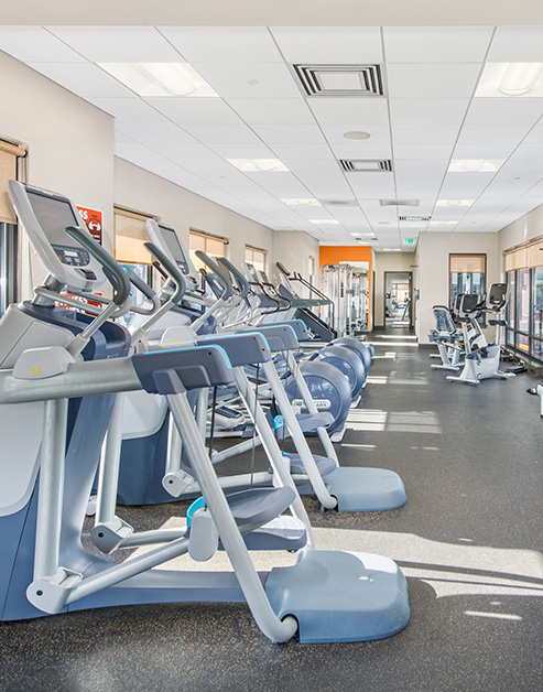 Fitness center at Radius luxury apartment homes in Newport News, VA