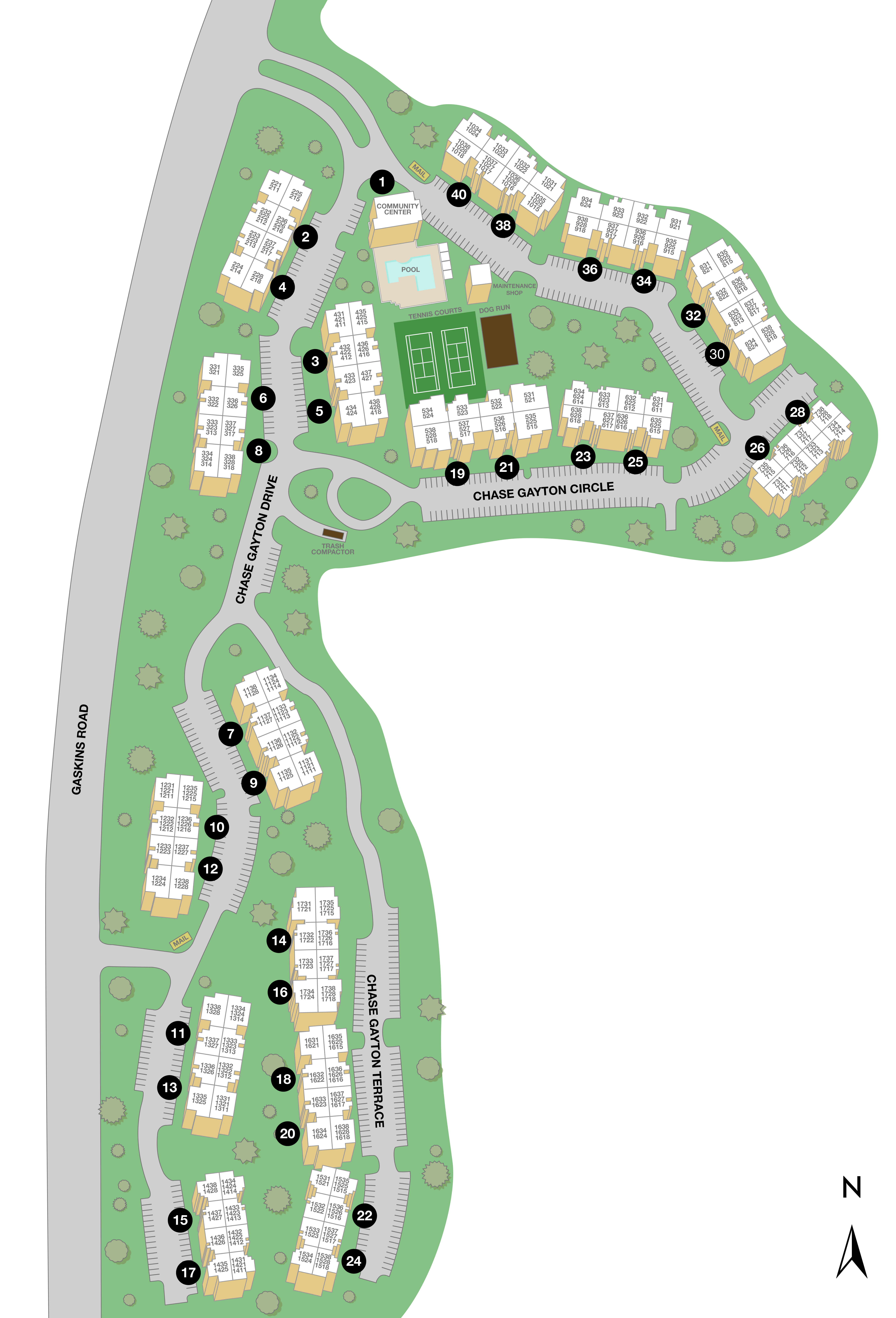 CV Chase Gayton Property map