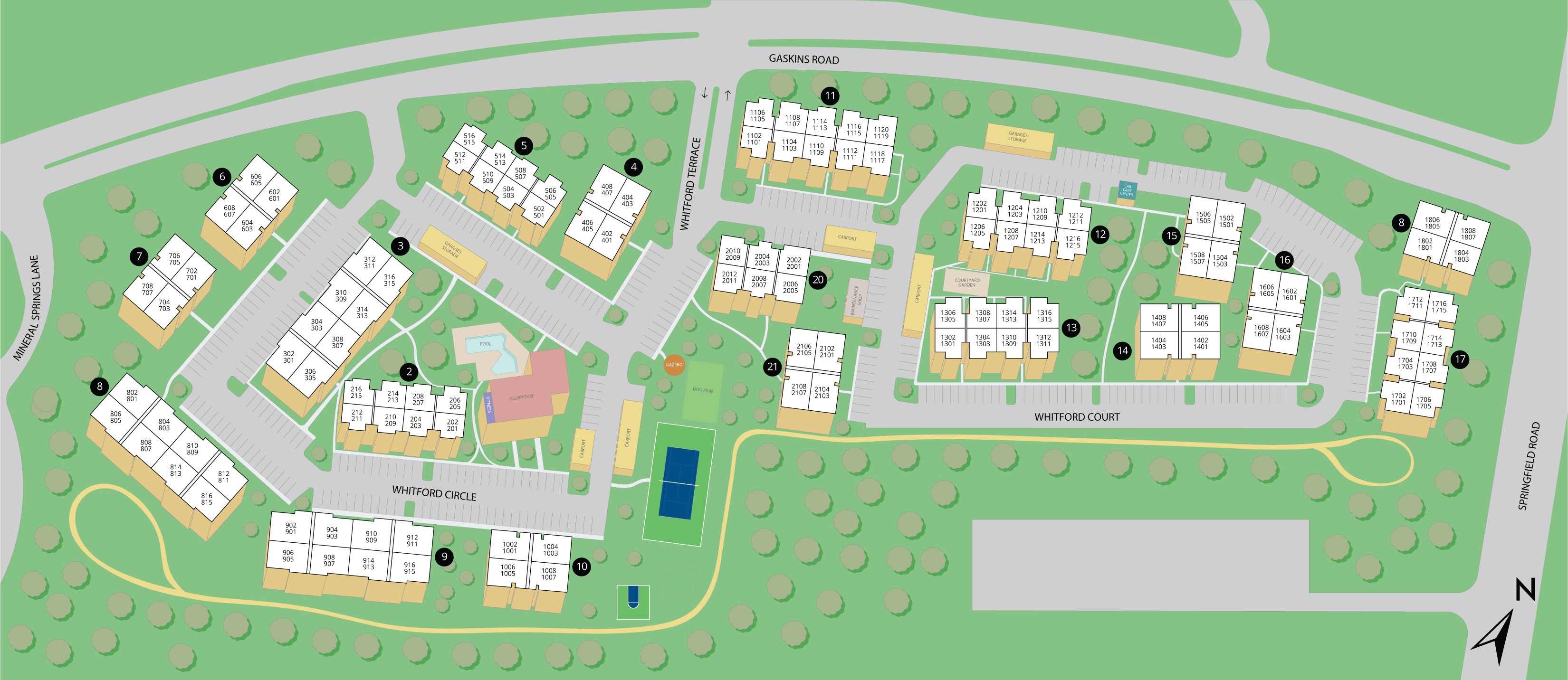 MAA Glen Allen Sitemap