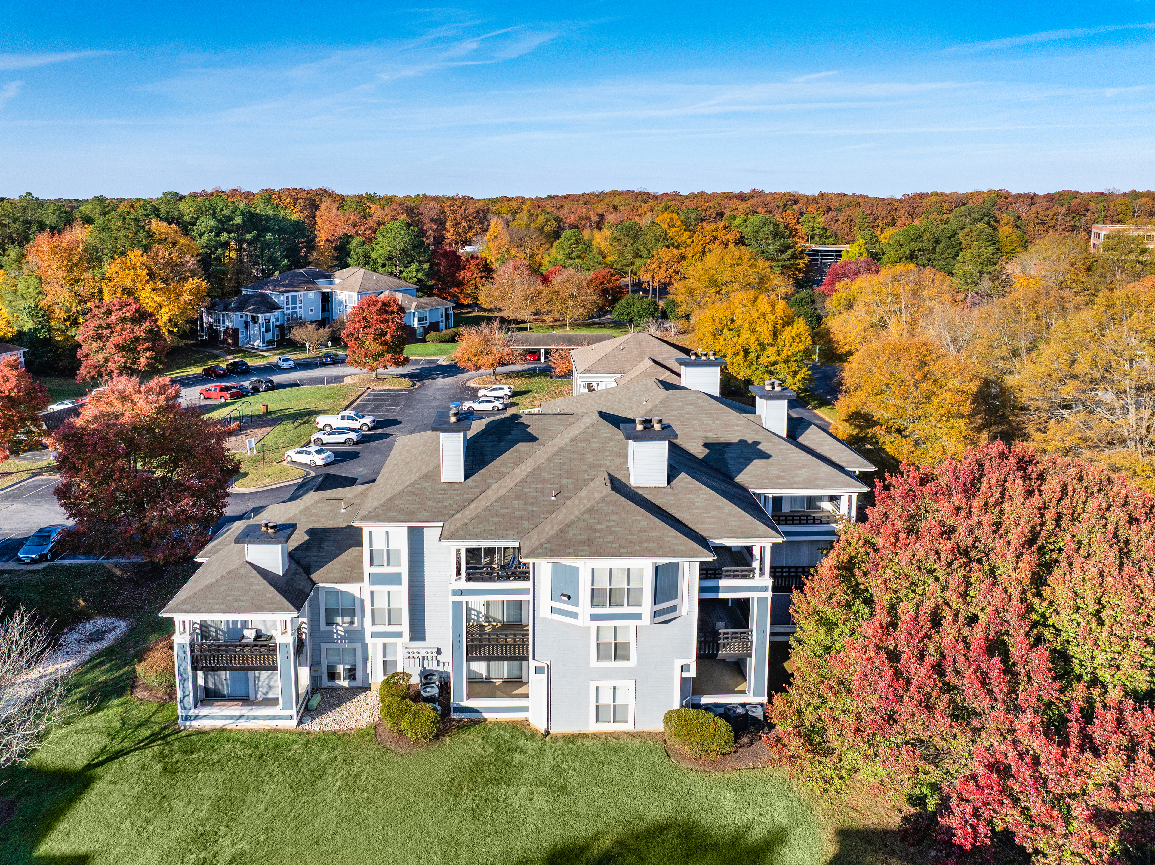Property Aerial -  at MAA Pavilion Place luxury apartment homes in Richmond, VA