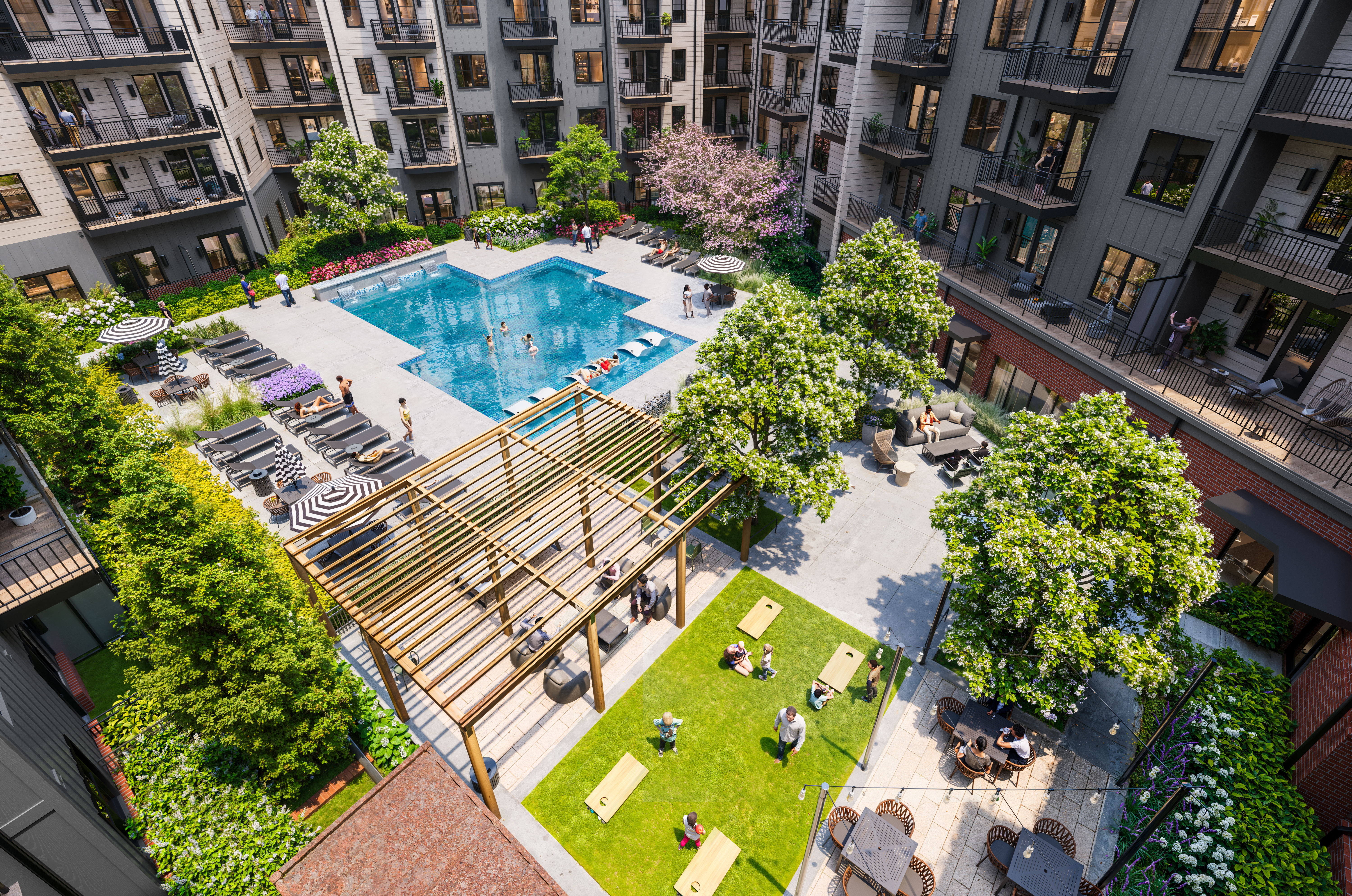 Pool at MAA Rove luxury apartment homes in Richmond, VA