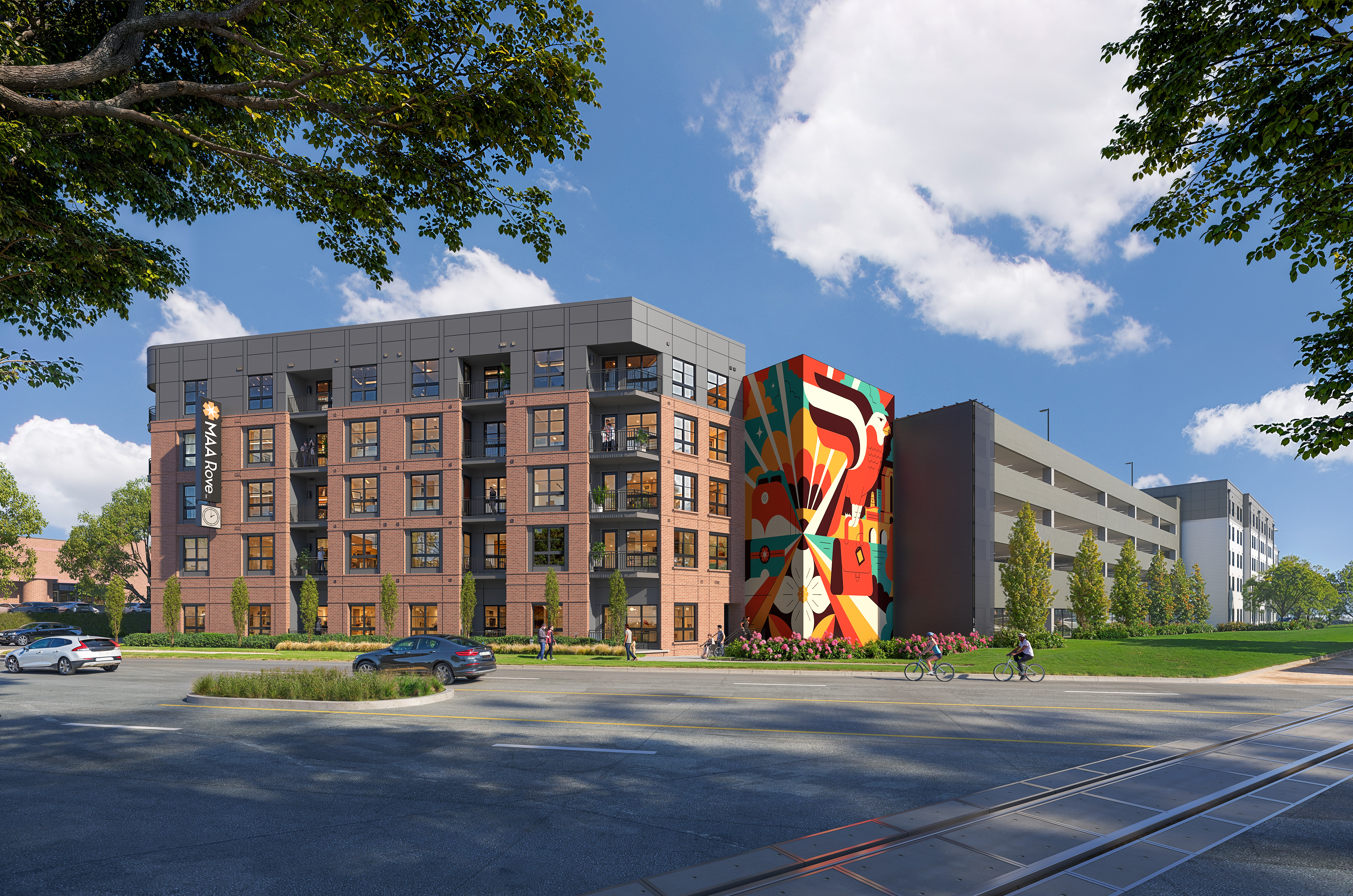 Building at MAA Rove luxury apartment homes in Richmond, VA