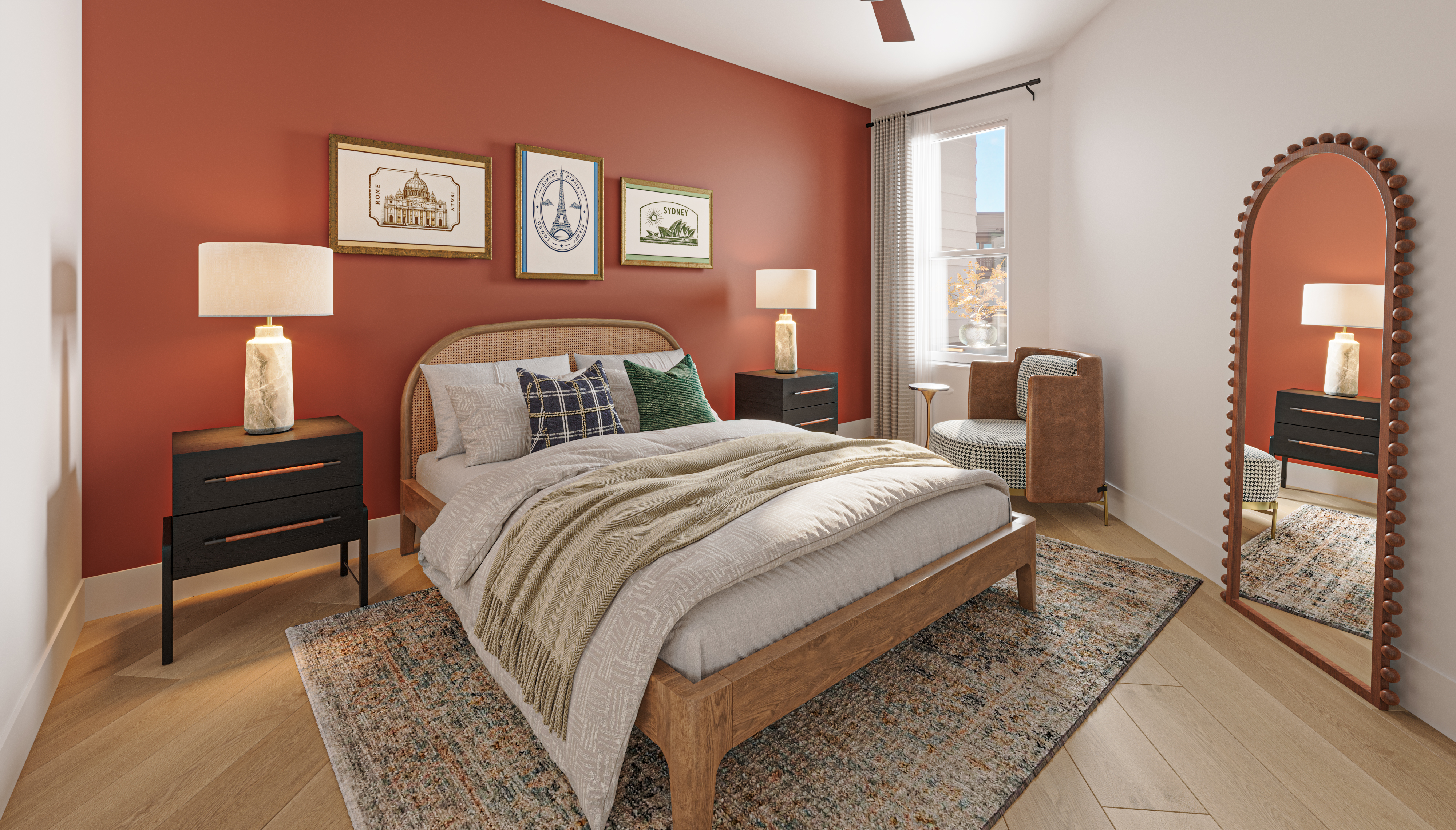 Bedroom at MAA Rove luxury apartment homes in Richmond, VA