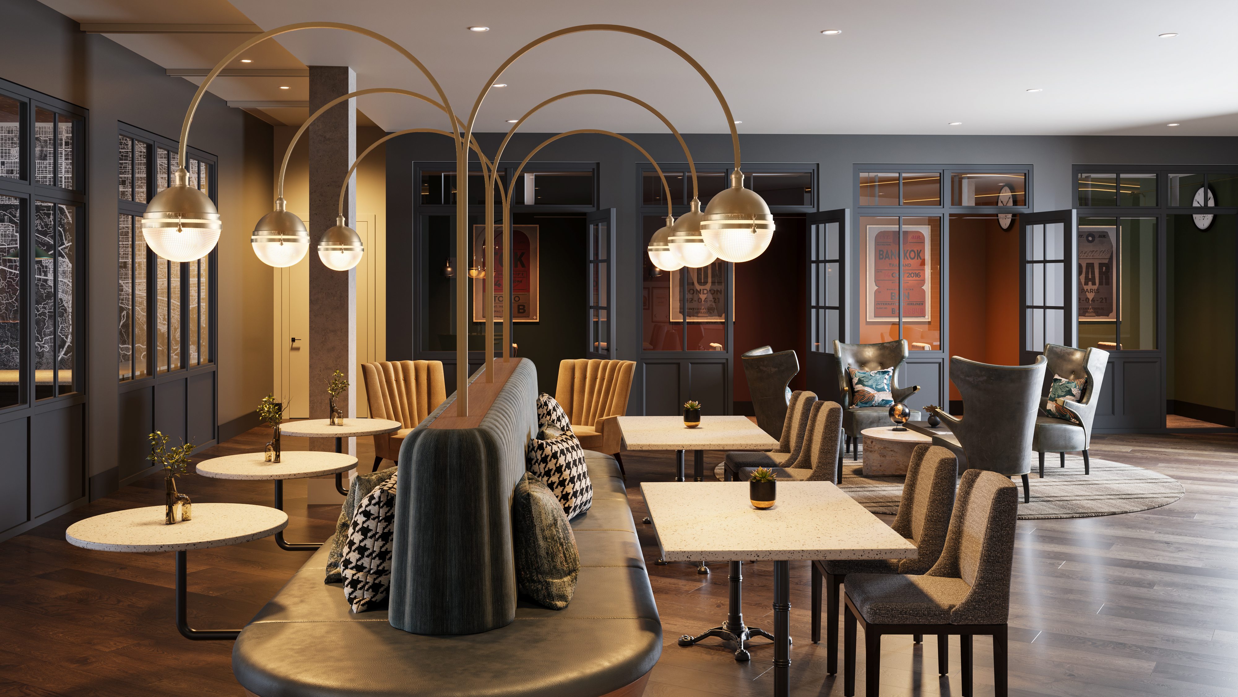 Cowork space at MAA Rove luxury apartment homes in Richmond, VA