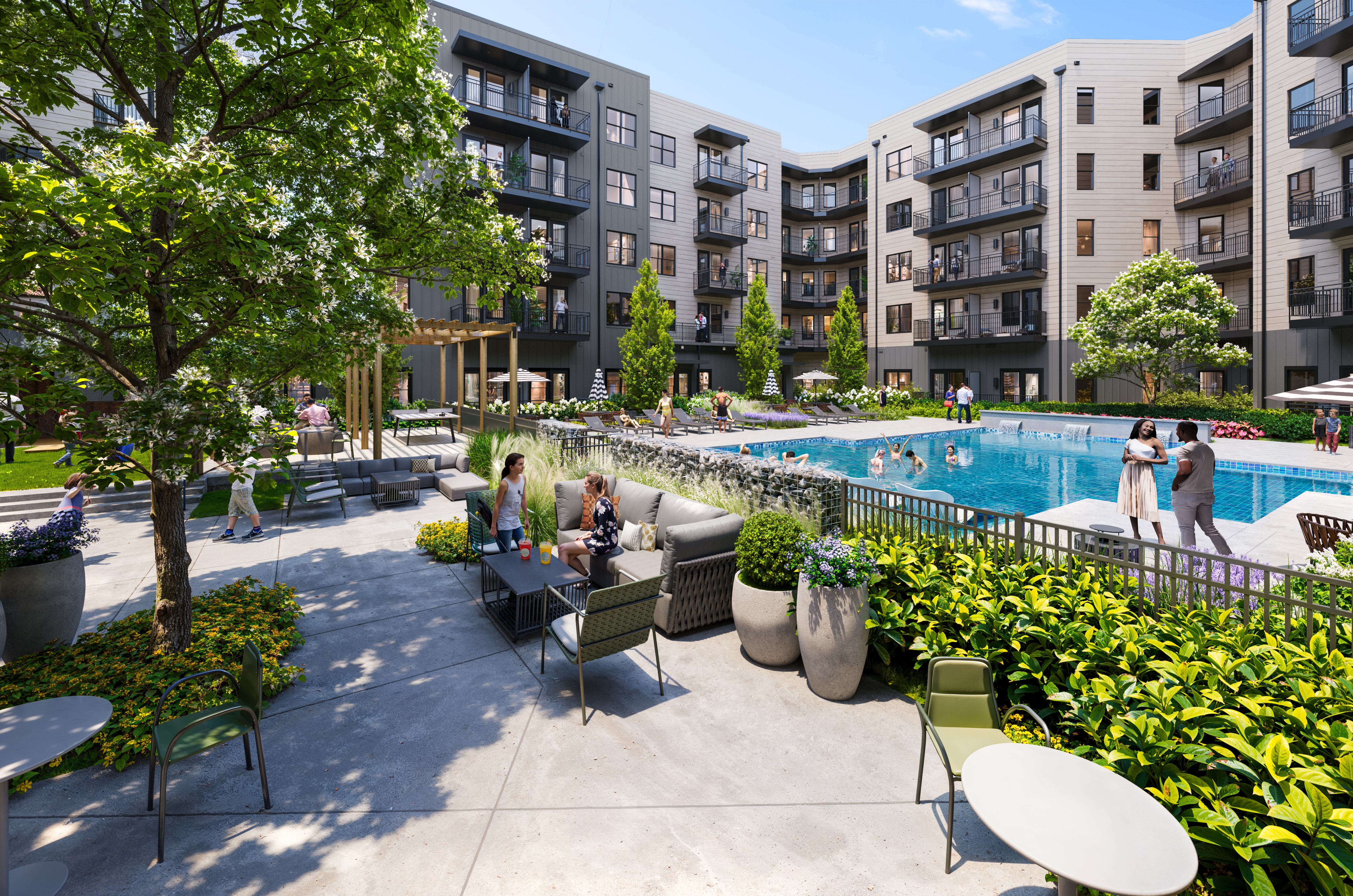 Pool at MAA Rove luxury apartment homes in Richmond, VA