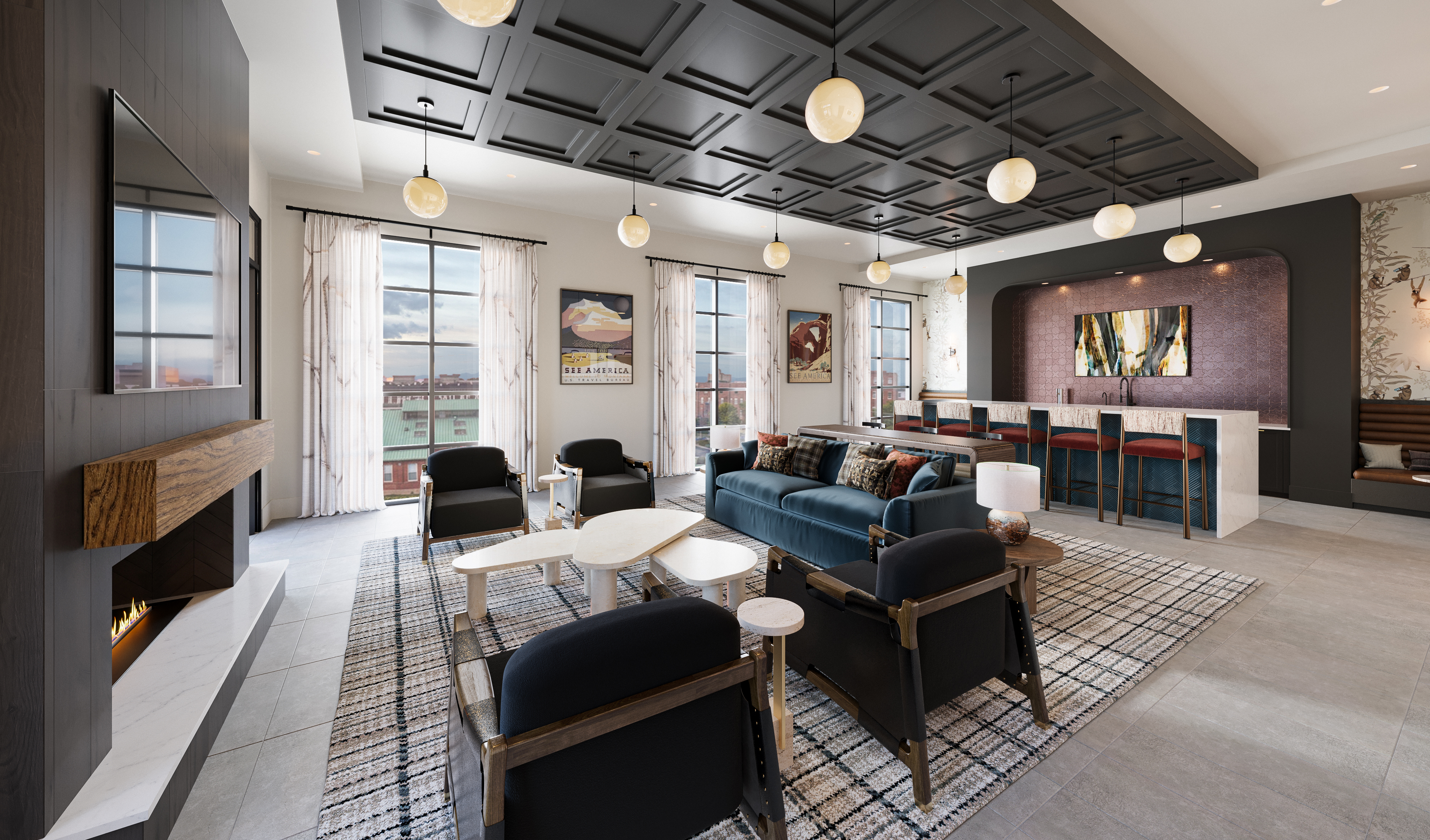 Sky deck at MAA Rove luxury apartment homes in Richmond, VA