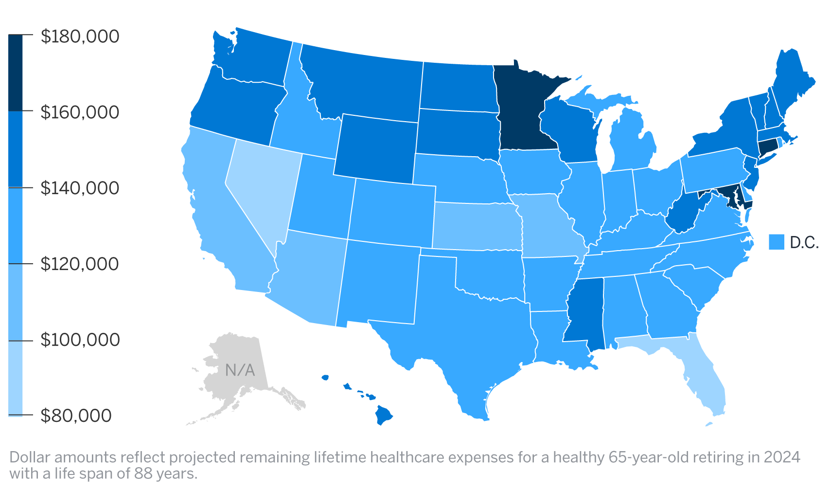 Figure 8: Total Spend by State – Medicare Advantage Plus Part D (MAPD)