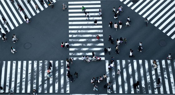 Intersection from above