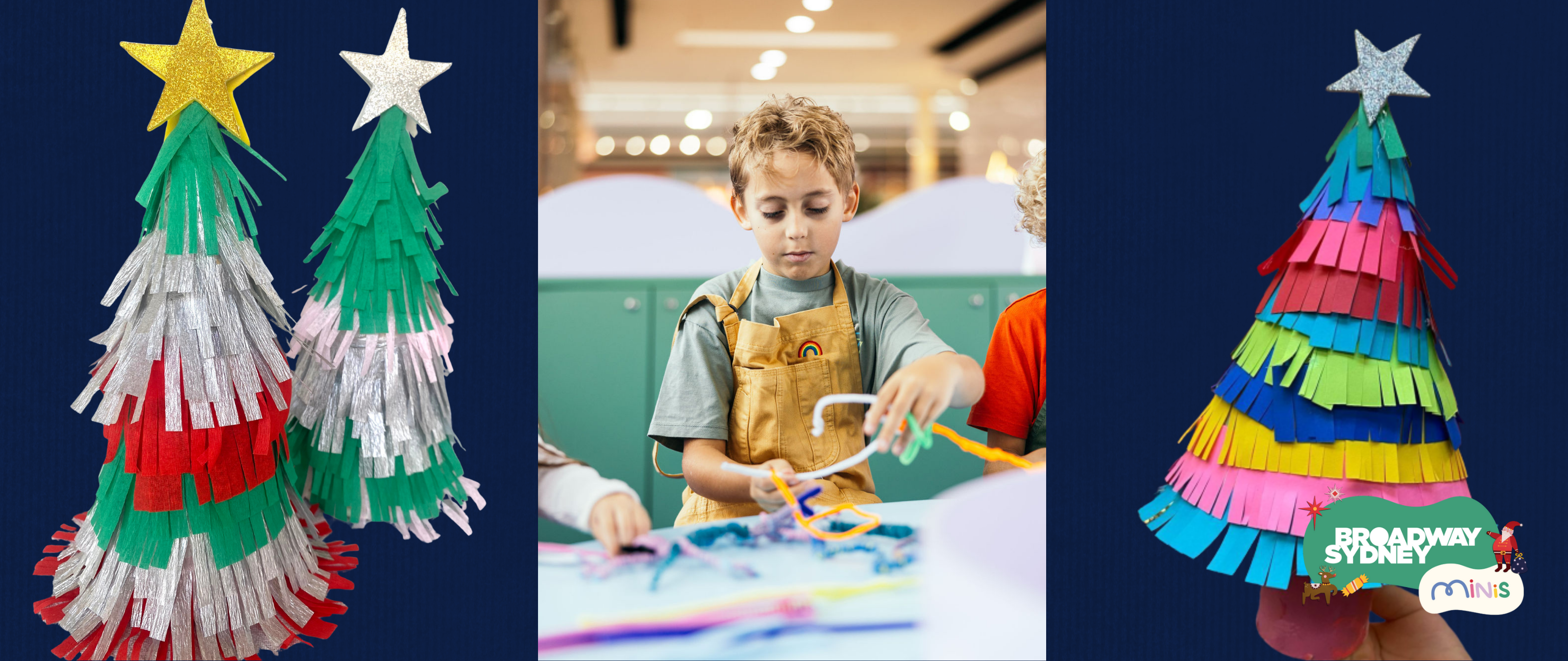 Minis Craft: Wonder Full Fringy Christmas Trees